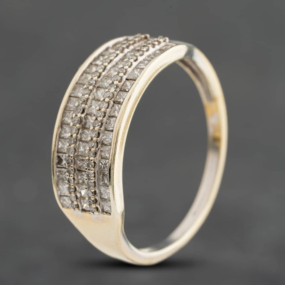 Pre-Owned 9ct White Gold 1.00ct Diamond Band Ring 41384958