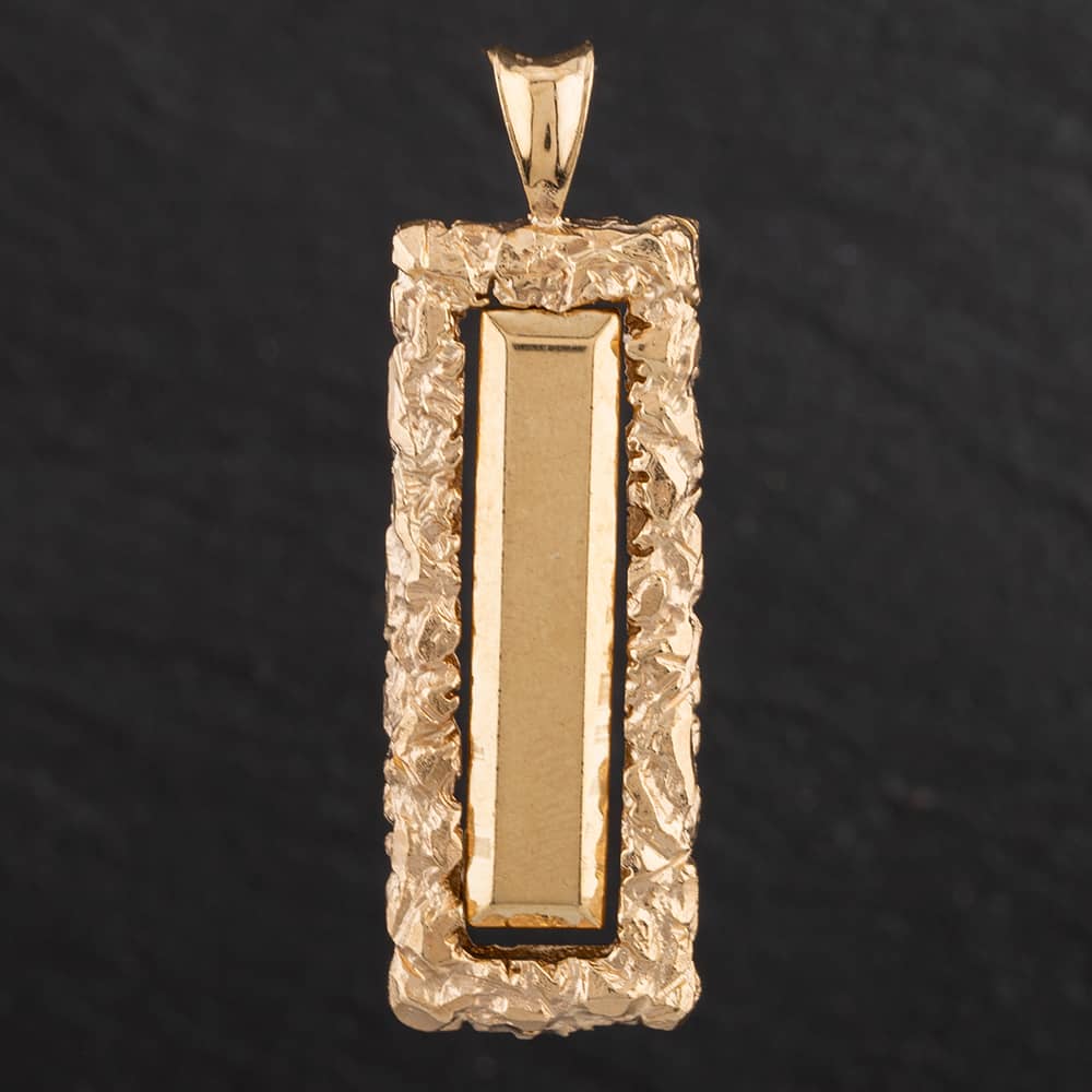 Product photograph of Pre-owned 9ct Yellow Gold Edged Ingot 4139005 from The Jewel Hut