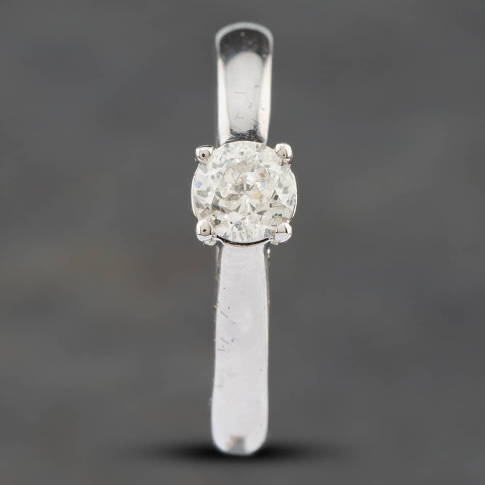 Pre-Owned 18ct Yellow Gold Certificated 0.39ct Brilliant Cut Forever Diamond Solitaire Ring 41481079