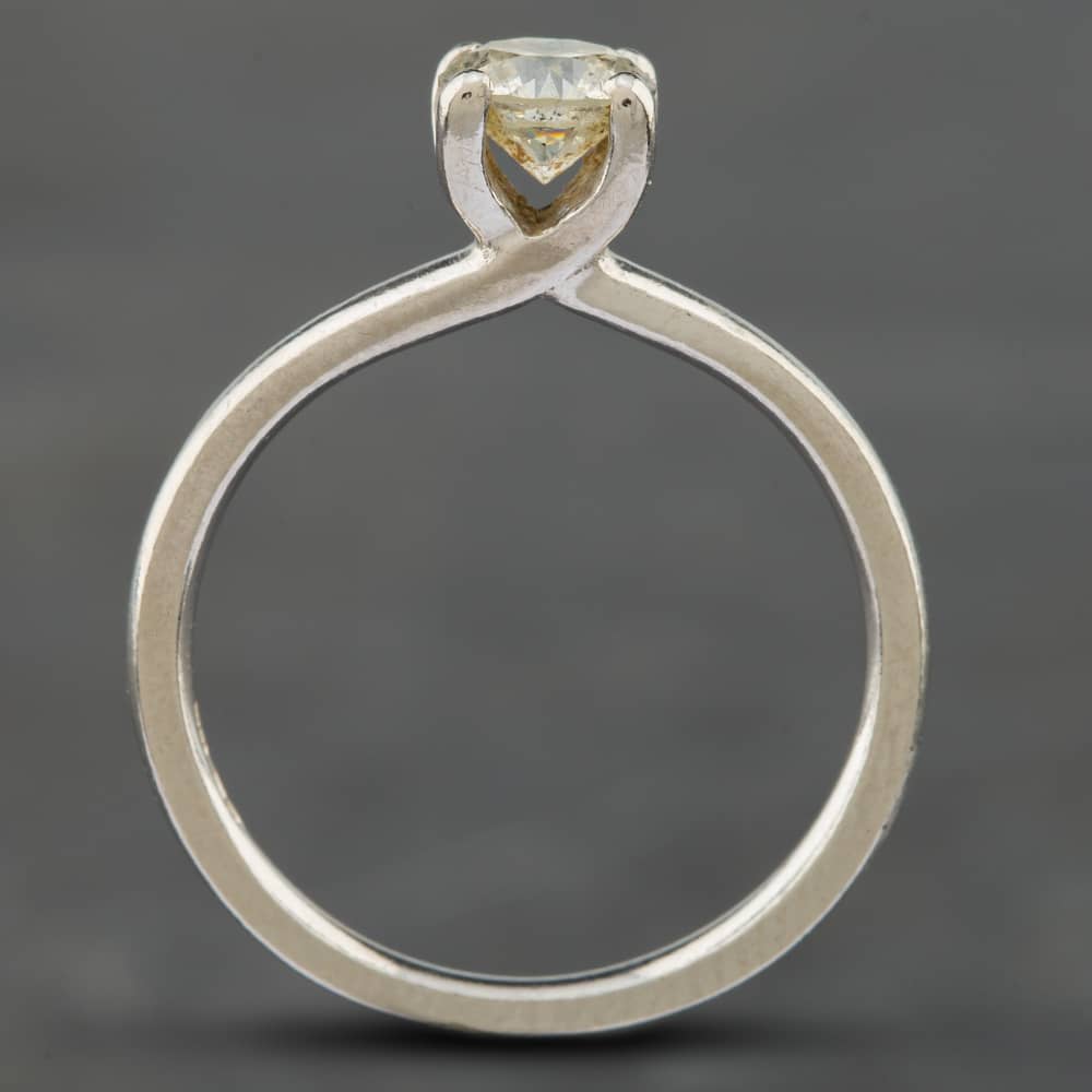 Pre-Owned Platinum Certificated 0.60ct Brilliant Cut Diamond Four Claw Solitaire Ring 41481152