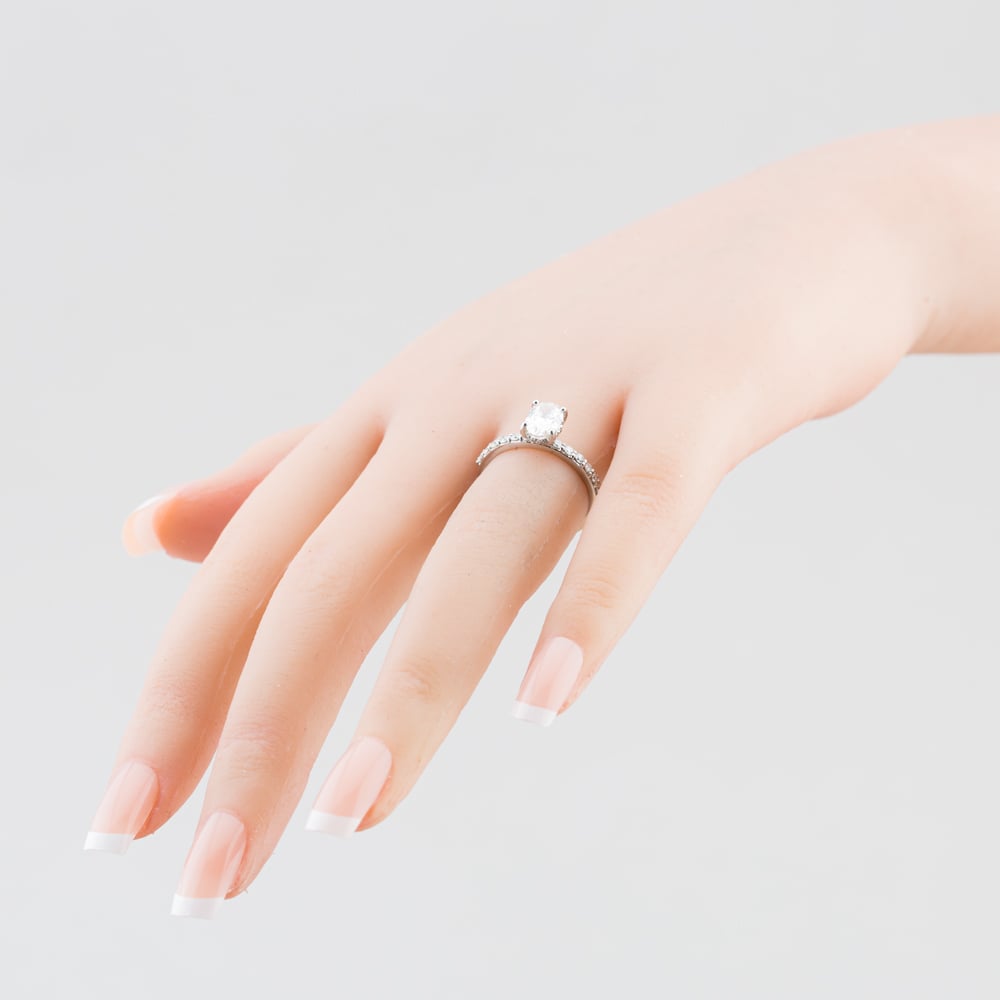 Product photograph of Pre-owned Platinum Certificated 0 31ct Brilliant Cut Diamond Solitaire Ring 41481488 from The Jewel Hut