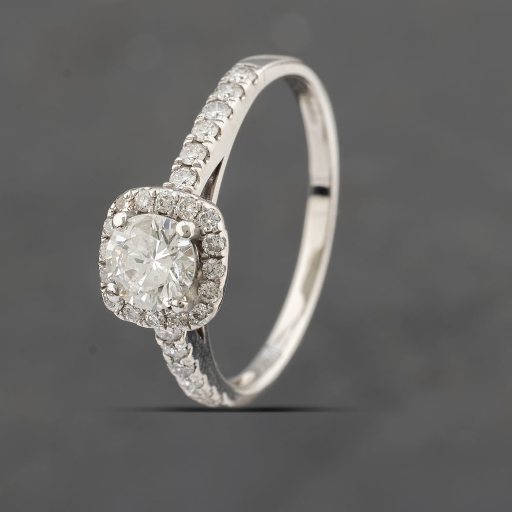 Click to view product details and reviews for Pre Owned 18ct White Gold 050ct Brilliant Cut Diamond Cushion Shape Halo Cluster Ring 41481518. Click to view product details and reviews for Pre Owned 18ct White Gold 050ct Brilliant Cut Diamond Cushion Shape Halo Cluster Ring 41481518.