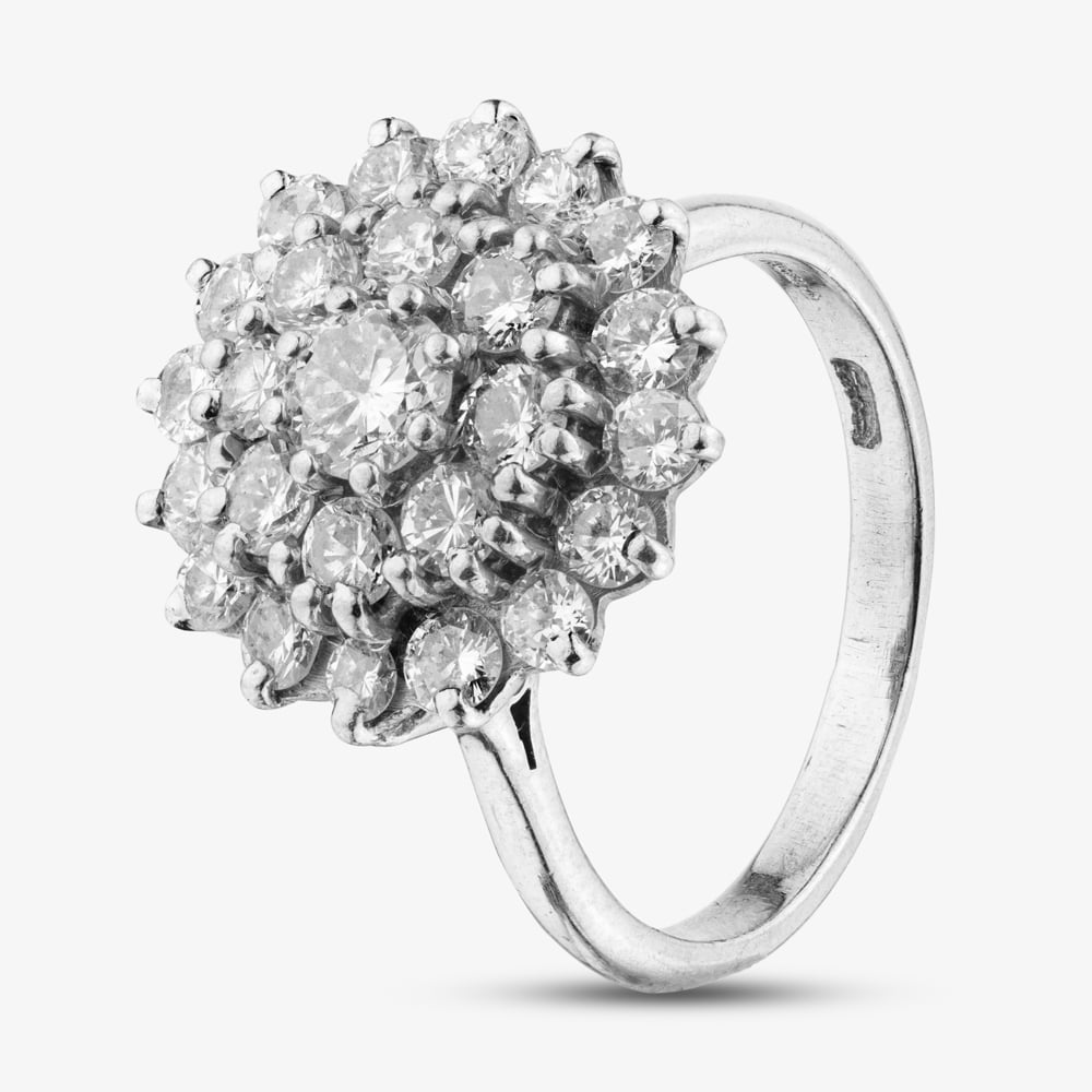 Click to view product details and reviews for Pre Owned 14ct White Gold Certificated 035ct Brilliant Cut Diamond Cluster Ring 41481735. Click to view product details and reviews for Pre Owned 14ct White Gold Certificated 035ct Brilliant Cut Diamond Cluster Ring 41481735.