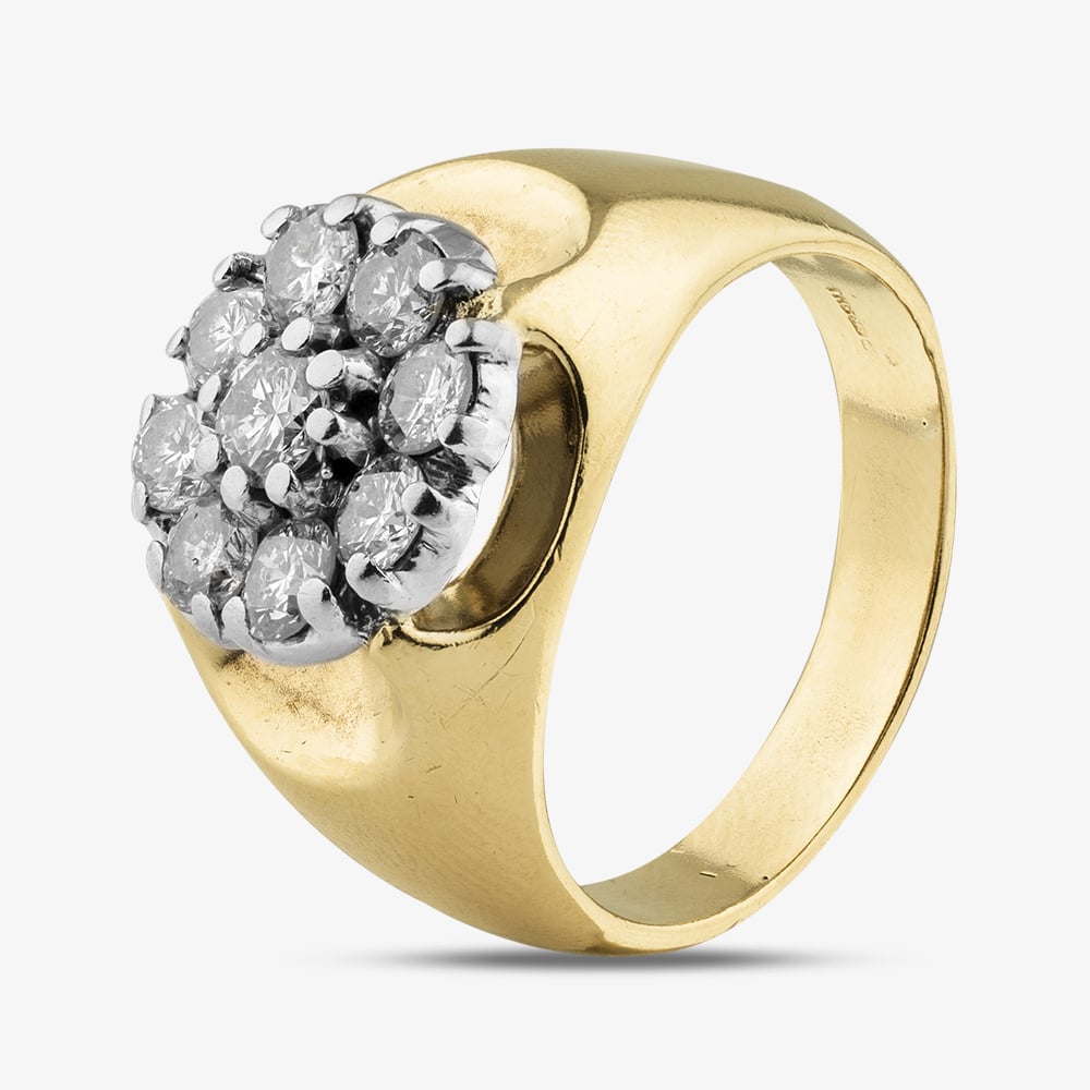 Click to view product details and reviews for Pre Owned 14ct Yellow Gold Brilliant Cut Diamond Cluster Ring 41481737. Click to view product details and reviews for Pre Owned 14ct Yellow Gold Brilliant Cut Diamond Cluster Ring 41481737.