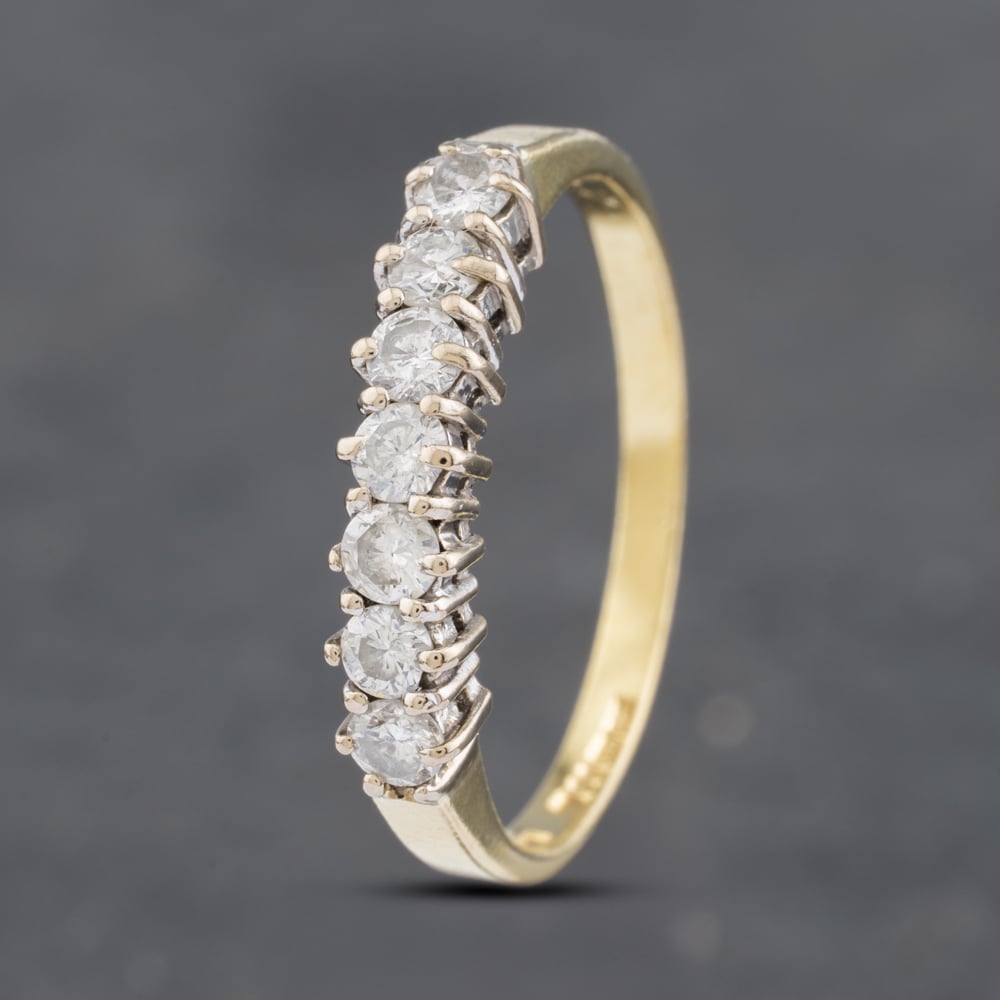 Click to view product details and reviews for Pre Owned 18ct Yellow Gold 035ct Brilliant Cut Diamond 7 Stone Half Eternity Ring 41481858. Click to view product details and reviews for Pre Owned 18ct Yellow Gold 035ct Brilliant Cut Diamond 7 Stone Half Eternity Ring 41481858.