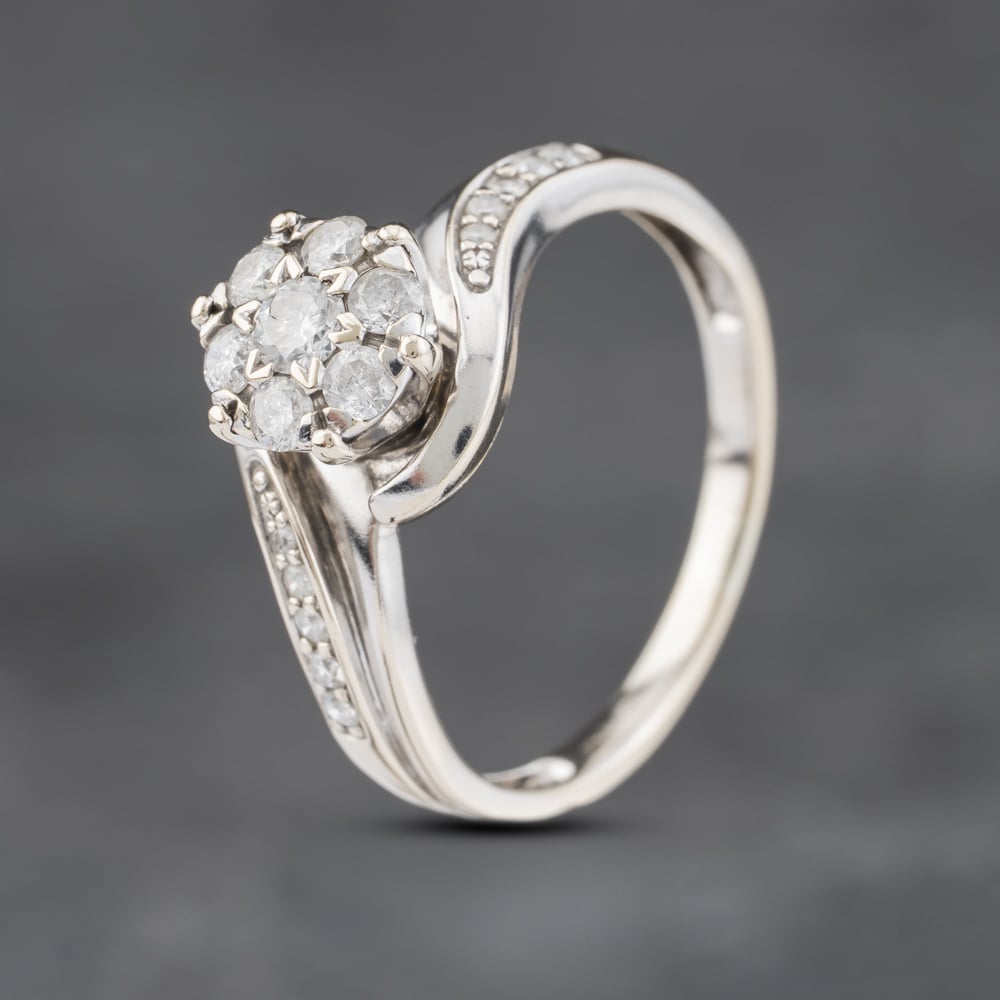 Click to view product details and reviews for Pre Owned 9ct White Gold 025ct Brilliant Cut Diamond Cluster Ring 41481972. Click to view product details and reviews for Pre Owned 9ct White Gold 025ct Brilliant Cut Diamond Cluster Ring 41481972.
