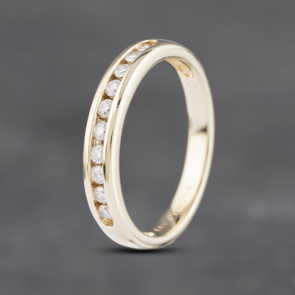 Click to view product details and reviews for Pre Owned 14ct Yellow Gold 025ct Brilliant Cut Diamond Half Eternity Ring 41481979. Click to view product details and reviews for Pre Owned 14ct Yellow Gold 025ct Brilliant Cut Diamond Half Eternity Ring 41481979.