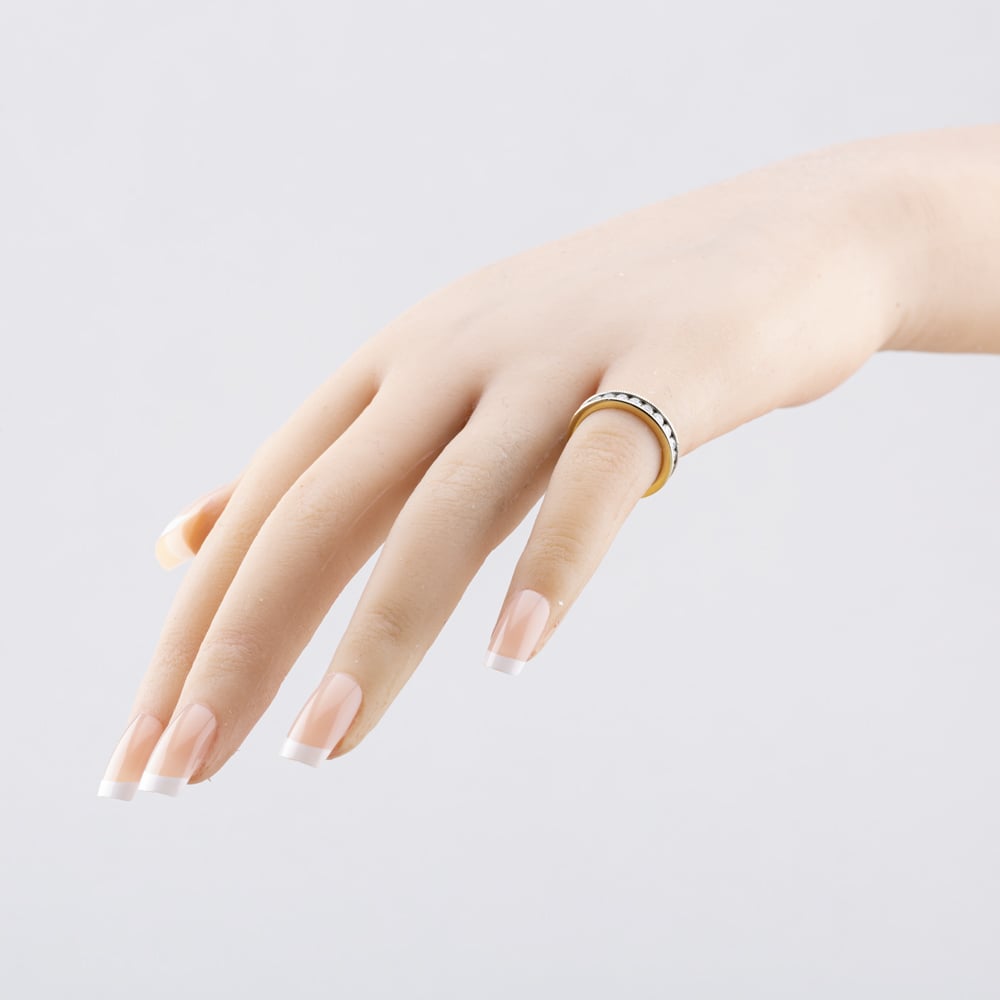 Pre-Owned 9ct Yellow Gold 1.00ct Brilliant Cut Diamond Full Eternity Ring 41481986