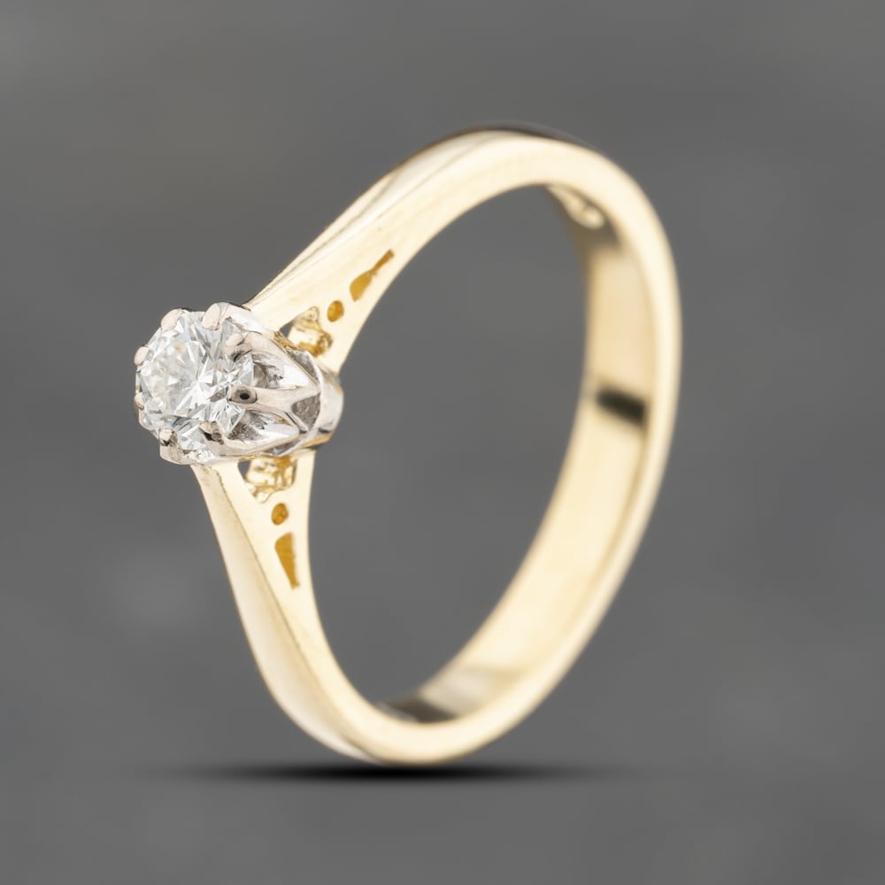 Click to view product details and reviews for Pre Owned 18ct Yellow Gold 020ct Brilliant Cut Diamond Solitaire Ring 41482011.
