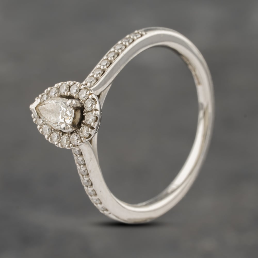 Click to view product details and reviews for Pre Owned Platinum Certificated 039ct Pear Cut Diamond Halo Cluster Ring 41482030. Click to view product details and reviews for Pre Owned Platinum Certificated 039ct Pear Cut Diamond Halo Cluster Ring 41482030.