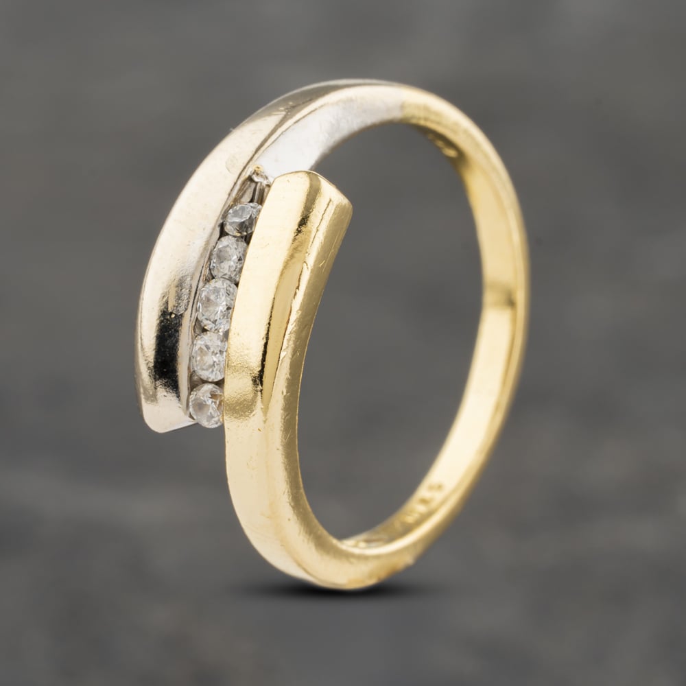 Click to view product details and reviews for Pre Owned 9ct Two Colour Gold 015ct Brilliant Cut Diamond Crossover Five Stone Ring 41482055. Click to view product details and reviews for Pre Owned 9ct Two Colour Gold 015ct Brilliant Cut Diamond Crossover Five Stone Ring 41482055.