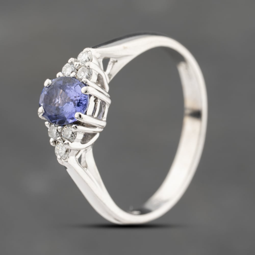 Click to view product details and reviews for Pre Owned 18ct White Gold Tanzanite And 015ct Brilliant Cut Diamond Cluster Ring 41482079. Click to view product details and reviews for Pre Owned 18ct White Gold Tanzanite And 015ct Brilliant Cut Diamond Cluster Ring 41482079.