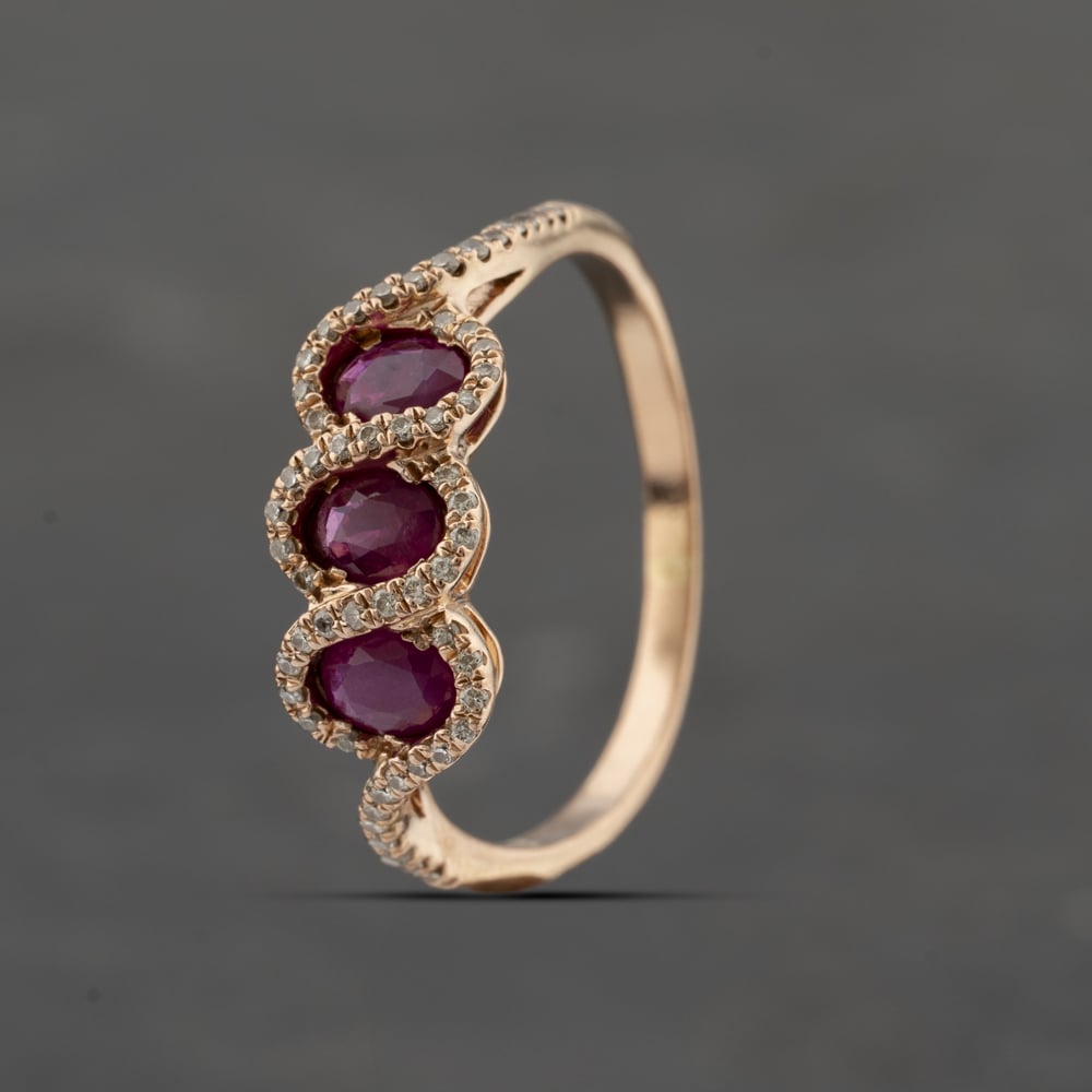 Click to view product details and reviews for Pre Owned 14ct Rose Gold Ruby And 025ct Diamond Triple Cluster Ring 41482121. Click to view product details and reviews for Pre Owned 14ct Rose Gold Ruby And 025ct Diamond Triple Cluster Ring 41482121.