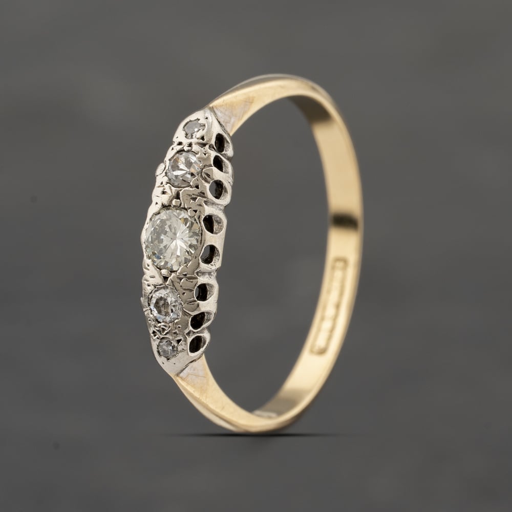 Click to view product details and reviews for Pre Owned Vintage Yellow Gold 015ct Diamond Gradulated Five Stone Ring 41482157. Click to view product details and reviews for Pre Owned Vintage Yellow Gold 015ct Diamond Gradulated Five Stone Ring 41482157.