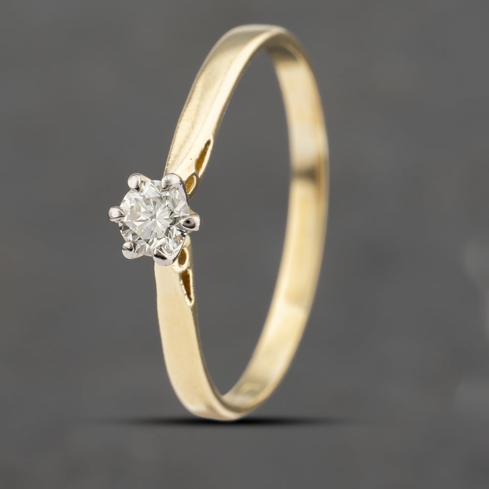 Click to view product details and reviews for Pre Owned 18ct Yellow Gold 020ct Brilliant Cut Diamond Solitaire Ring 41482185.