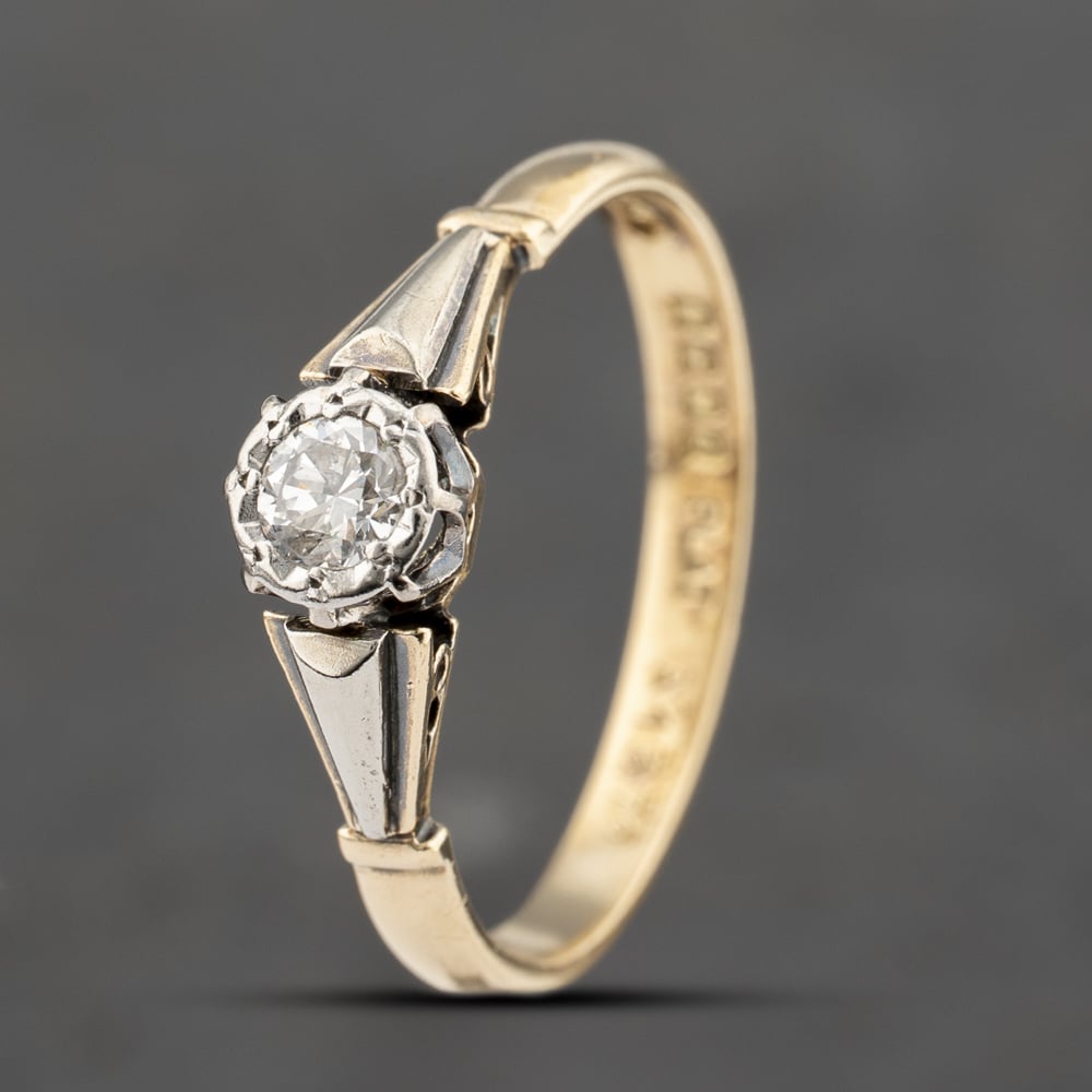Click to view product details and reviews for Pre Owned Vintage 18ct Yellow Gold 015ct Diamond Solitaire Ring 41482186. Click to view product details and reviews for Pre Owned Vintage 18ct Yellow Gold 015ct Diamond Solitaire Ring 41482186.