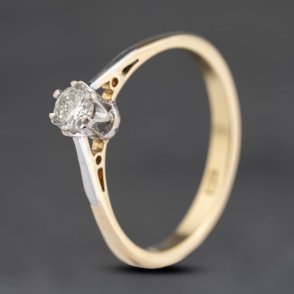 Click to view product details and reviews for Pre Owned 14ct Yellow Gold 020ct Brilliant Cut Diamond Solitaire Ring 41482210.