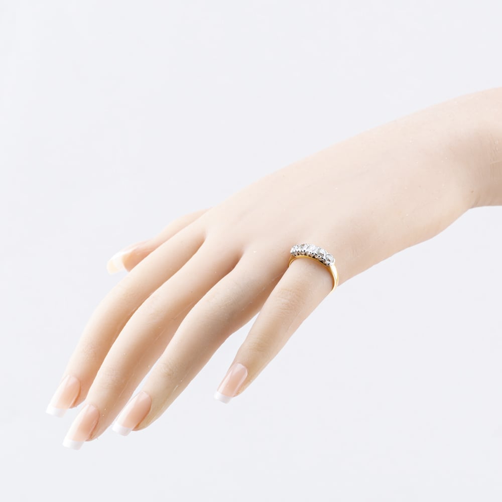 Pre-Owned Yellow Gold 0.75ct Diamond Five Stone Ring 41482419