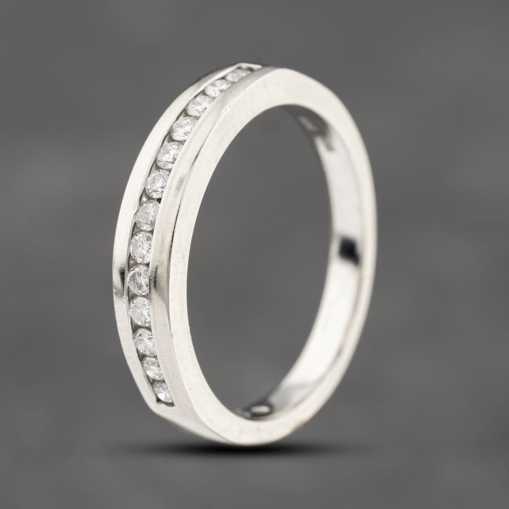 Click to view product details and reviews for Pre Owned 18ct White Gold 050ct Brilliant Cut Diamond Channel Set Half Eternity Ring 41482420. Click to view product details and reviews for Pre Owned 18ct White Gold 050ct Brilliant Cut Diamond Channel Set Half Eternity Ring 41482420.