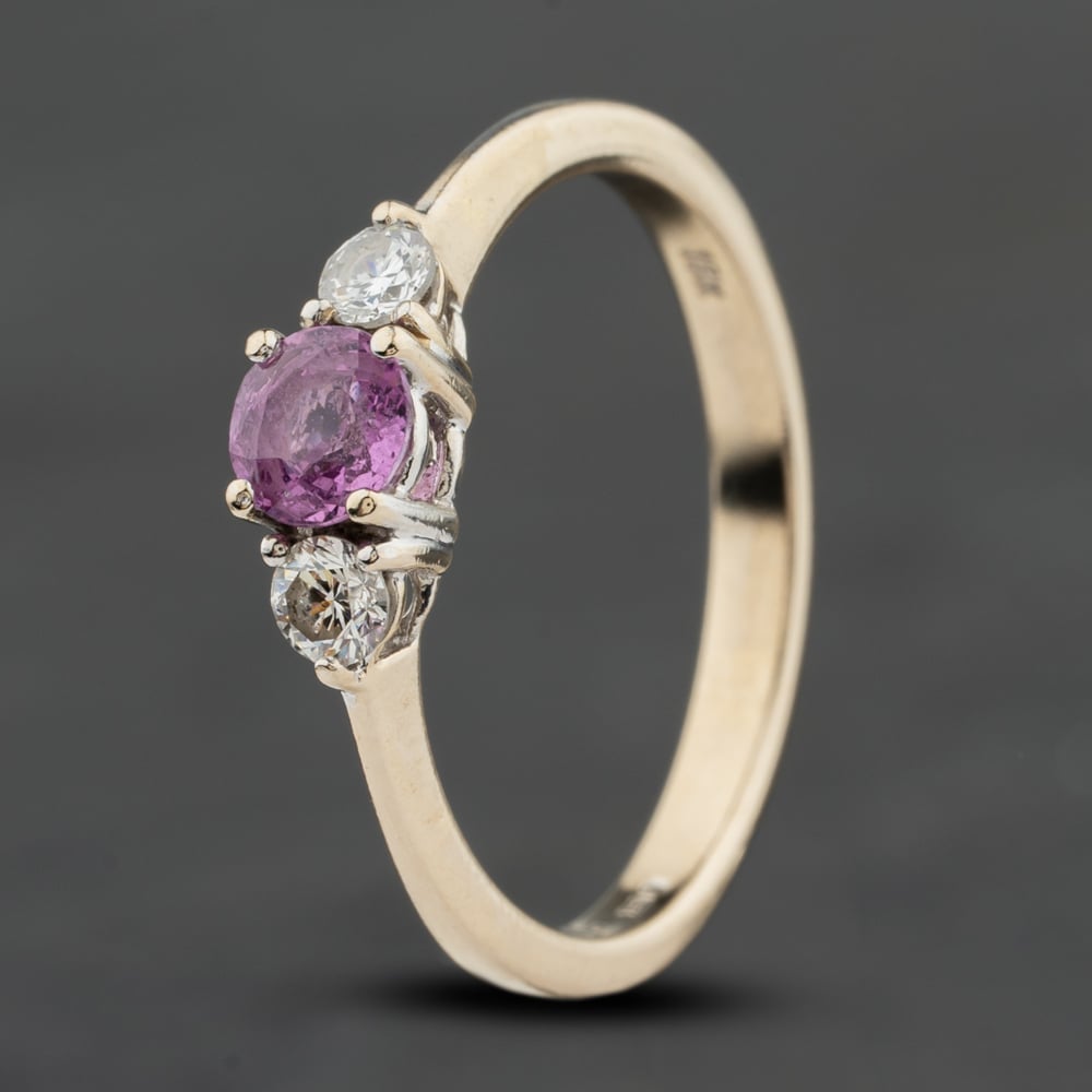 Click to view product details and reviews for Pre Owned 18ct White Gold Pink Sapphire And 018ct Brilliant Cut Diamond Three Stone Ring 41482517. Click to view product details and reviews for Pre Owned 18ct White Gold Pink Sapphire And 018ct Brilliant Cut Diamond Three Stone Ring 41482517.