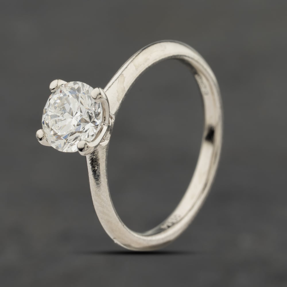 Click to view product details and reviews for Pre Owned Platinum Certificated 120ct Brilliant Cut Diamond Four Claw Solitaire Ring 41482555.