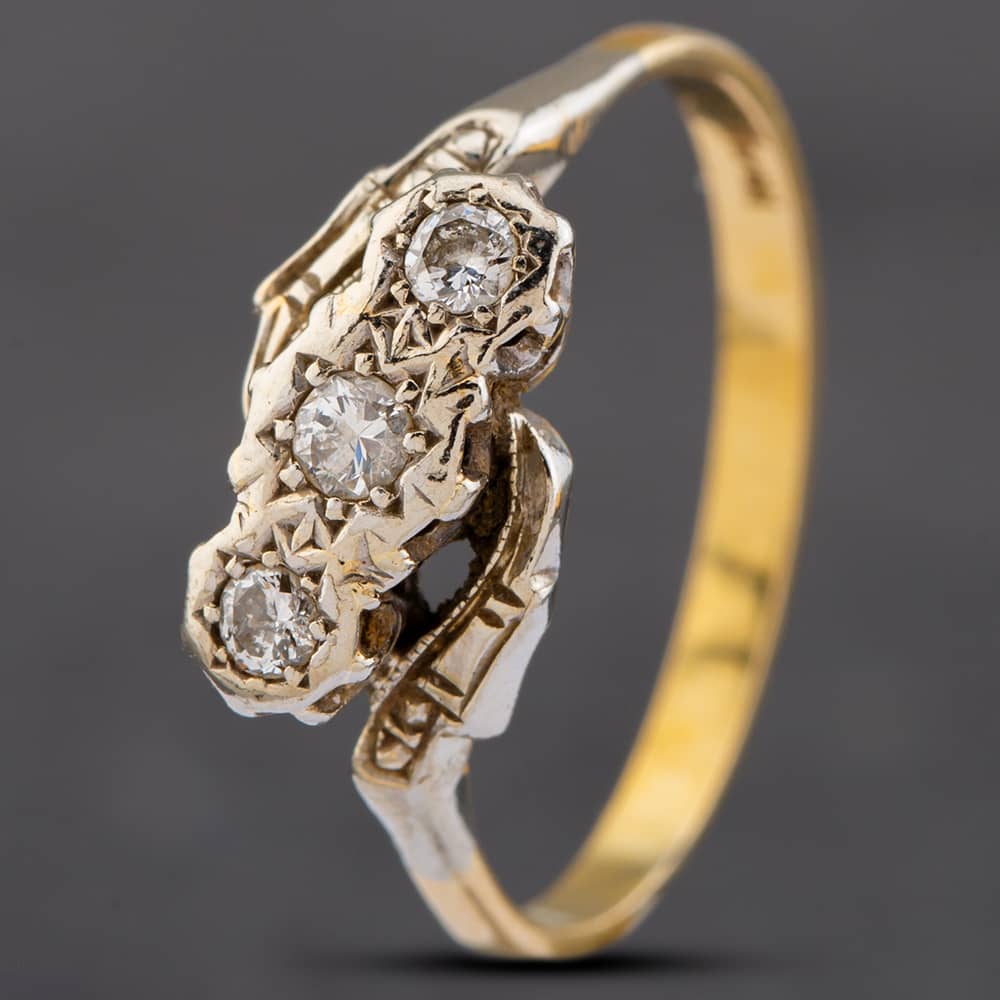 Pre-Owned 9ct Yellow Gold Brilliant Cut Diamond Round Cluster Ring 415801179