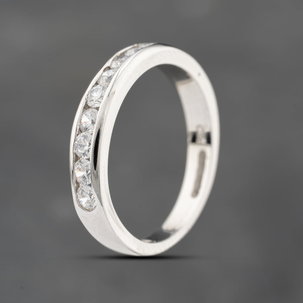 Click to view product details and reviews for Pre Owned 9ct White Gold Cubic Zirconia 9 Stone Half Eternity Ring 43091029. Click to view product details and reviews for Pre Owned 9ct White Gold Cubic Zirconia 9 Stone Half Eternity Ring 43091029.