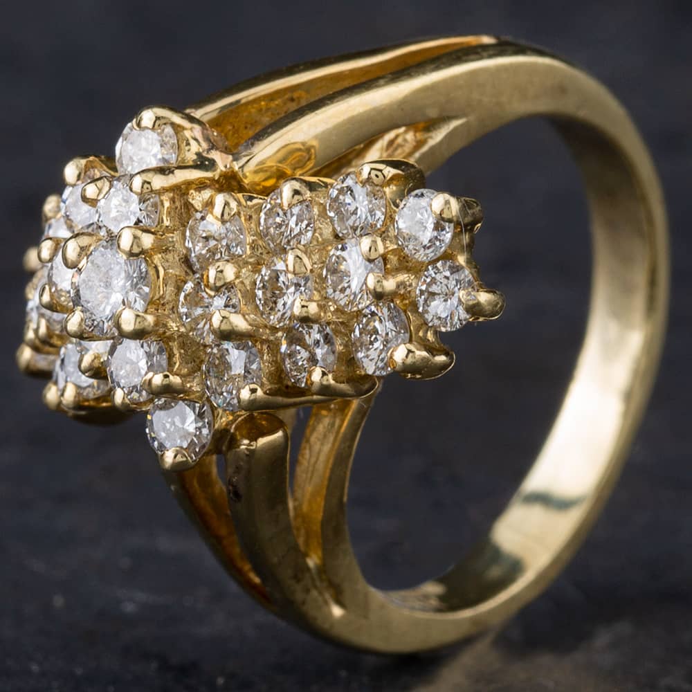 Click to view product details and reviews for Pre Owned 14ct Yellow Gold Brilliant Cut Diamond Multi Row Spray Cluster Ring 4312031. Click to view product details and reviews for Pre Owned 14ct Yellow Gold Brilliant Cut Diamond Multi Row Spray Cluster Ring 4312031.
