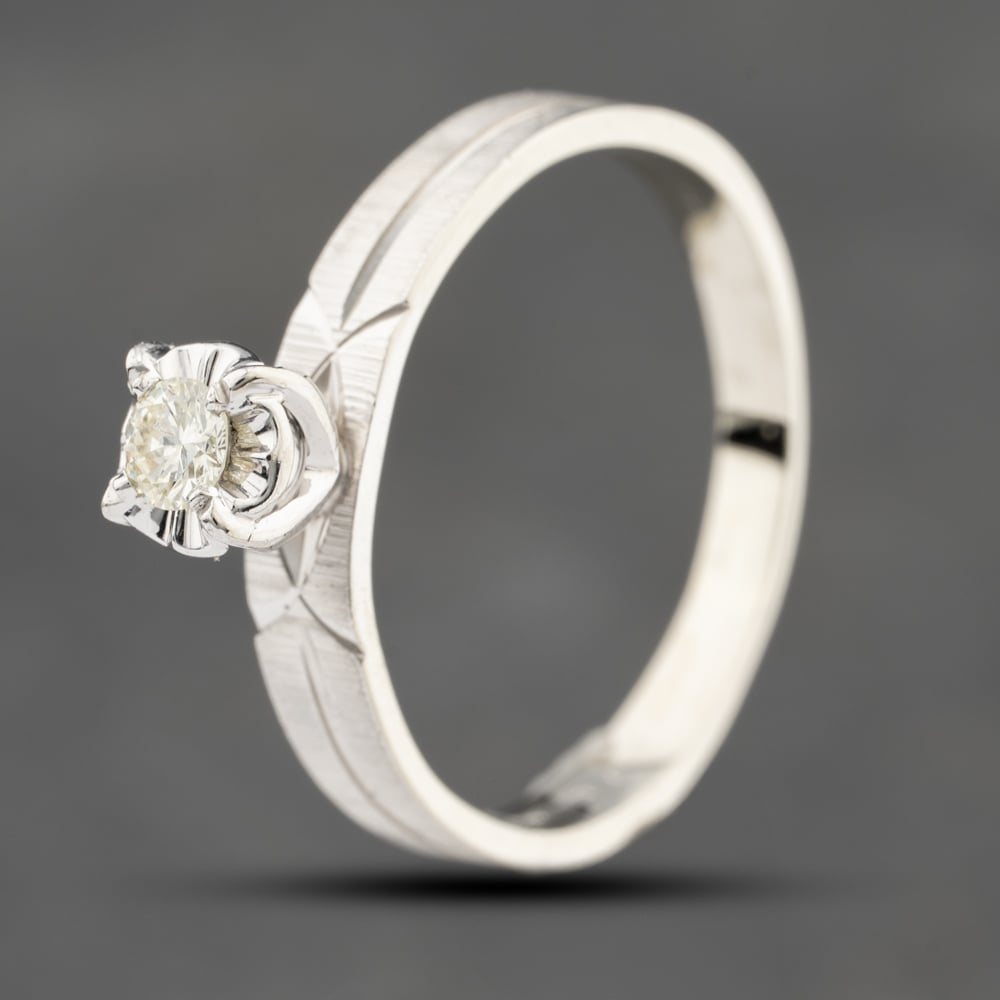 Click to view product details and reviews for Pre Owned 9ct White Gold 010ct Brilliant Cut Diamond Textured Shoulders Solitaire Ring 43121086. Click to view product details and reviews for Pre Owned 9ct White Gold 010ct Brilliant Cut Diamond Textured Shoulders Solitaire Ring 43121086.