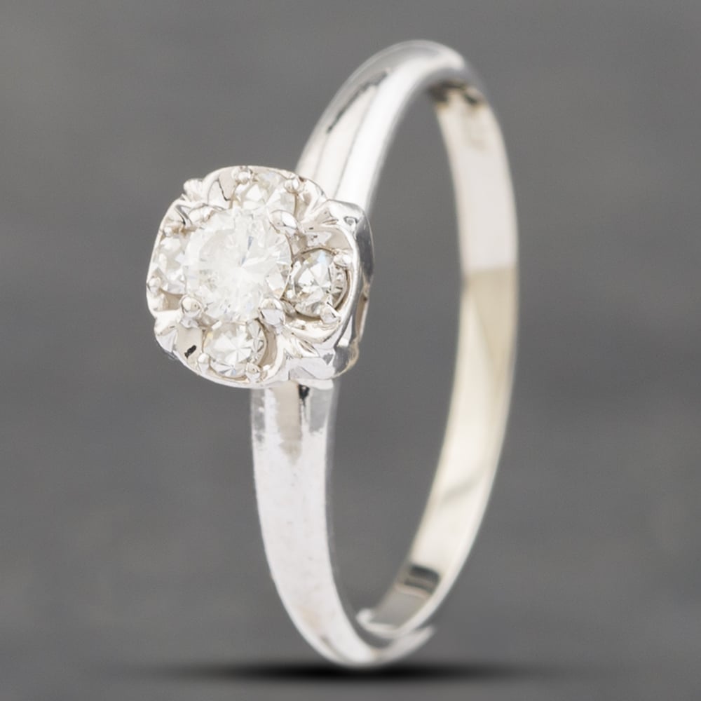 Click to view product details and reviews for Pre Owned 9ct White Gold 014ct Brilliant Cut Diamond Cluster Ring 43121094. Click to view product details and reviews for Pre Owned 9ct White Gold 014ct Brilliant Cut Diamond Cluster Ring 43121094.