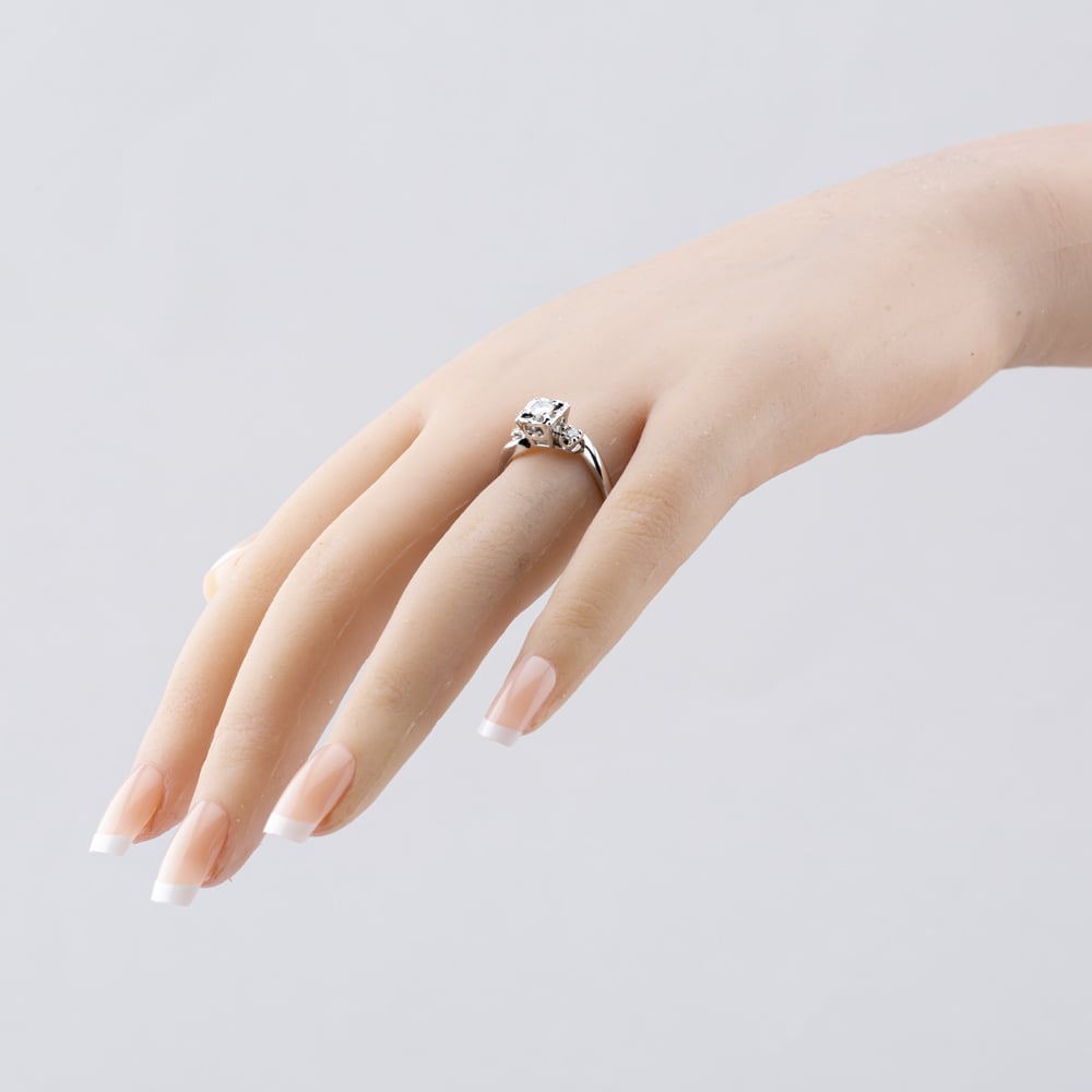 Pre-Owned 14ct White Gold 0.18ct Brilliant Cut Diamond Solitaire Ring 43121129