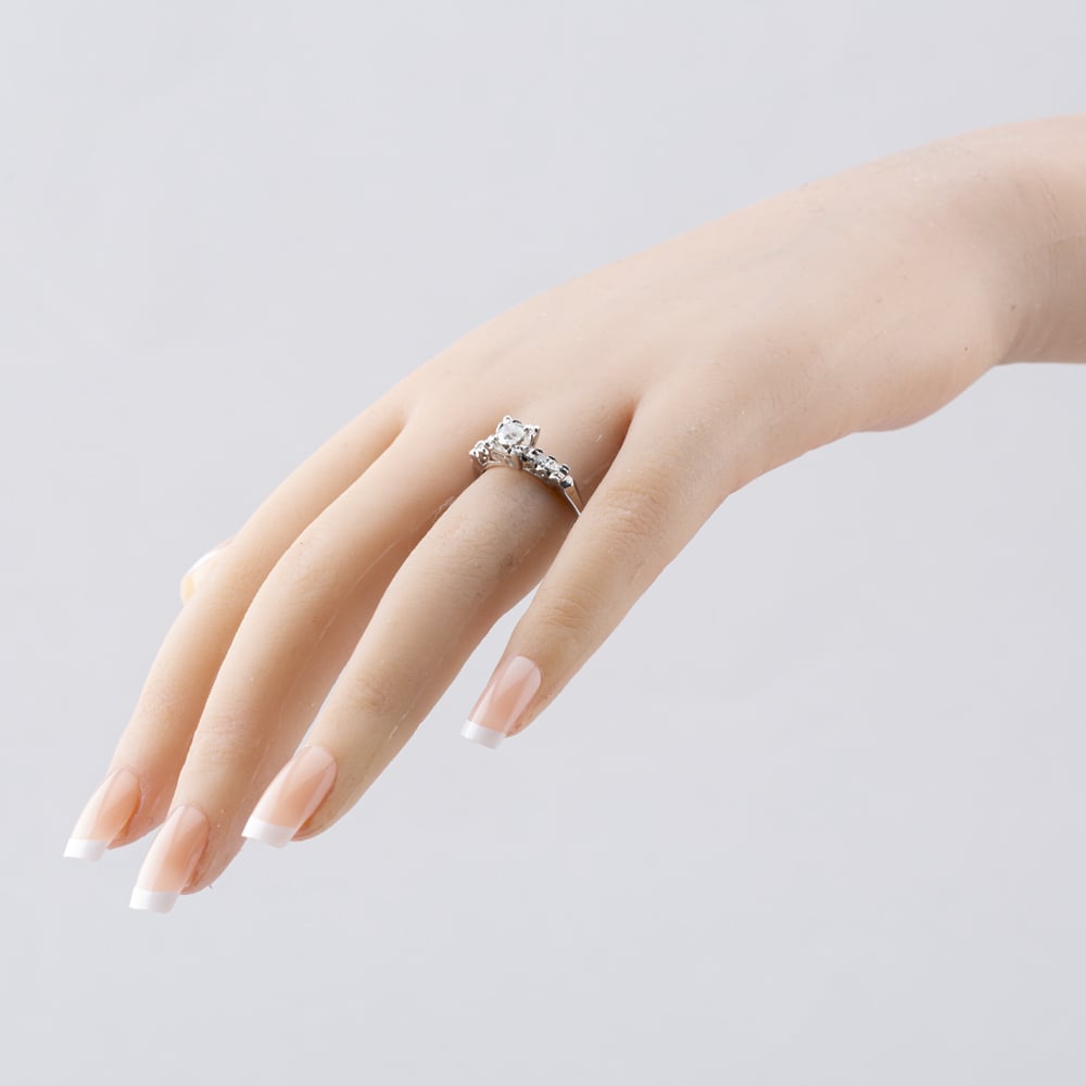 Pre-Owned 14ct White Gold 0.36ct Brilliant Cut Diamond Solitaire Ring 43121136