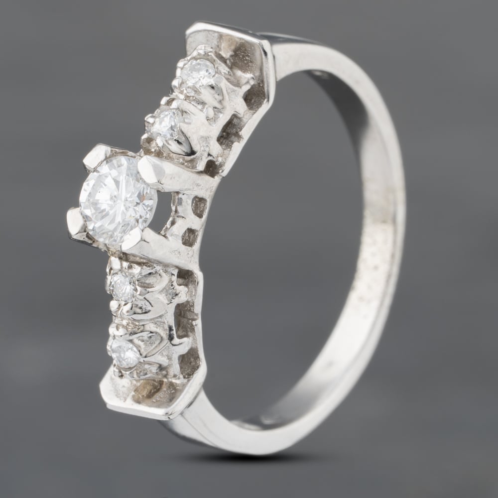 Click to view product details and reviews for Pre Owned 18ct White Gold 029ct Brilliant Cut Diamond Solitaire Ring 43121158.