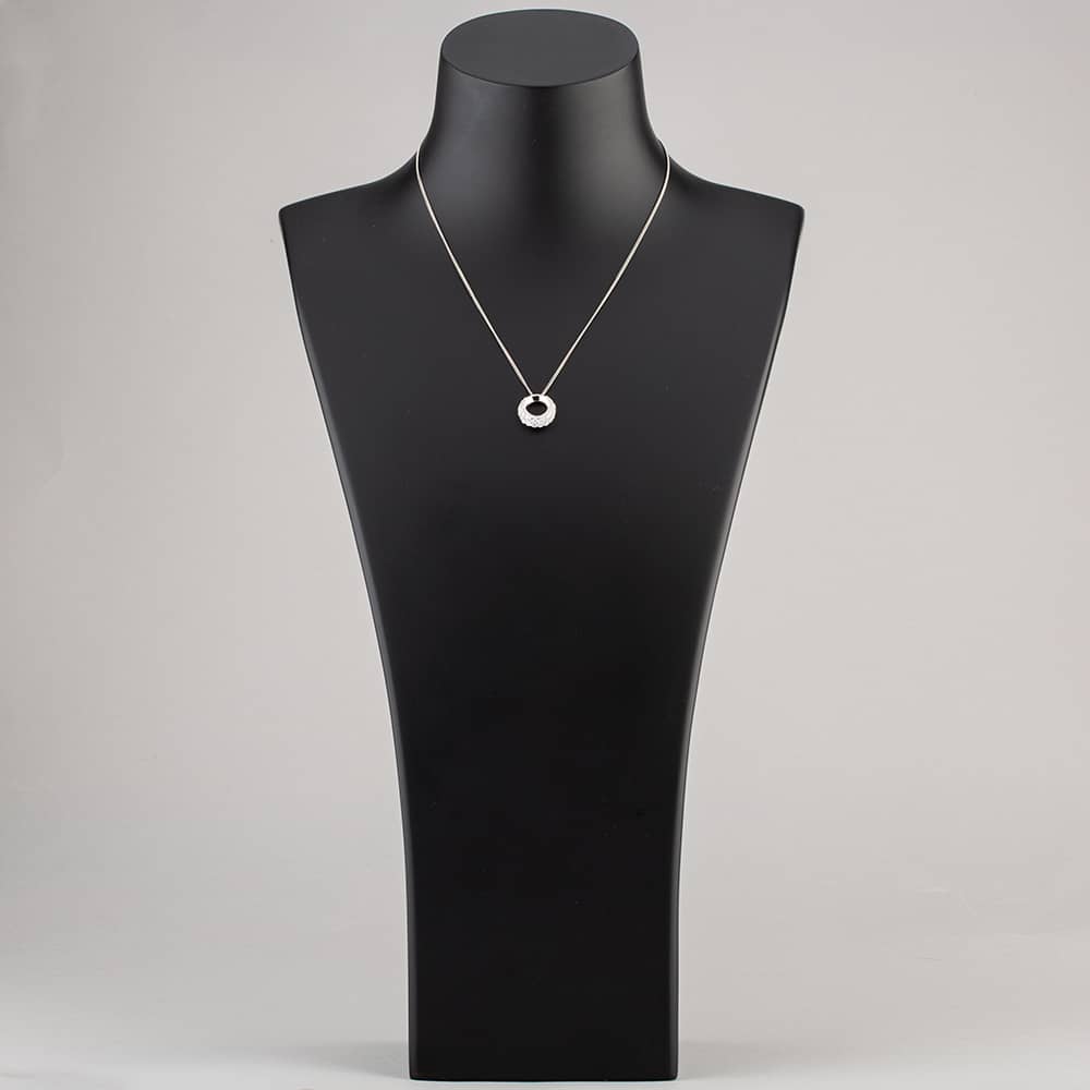 Pre-Owned Platinum Graduated Round Diamond Pendant 4314003