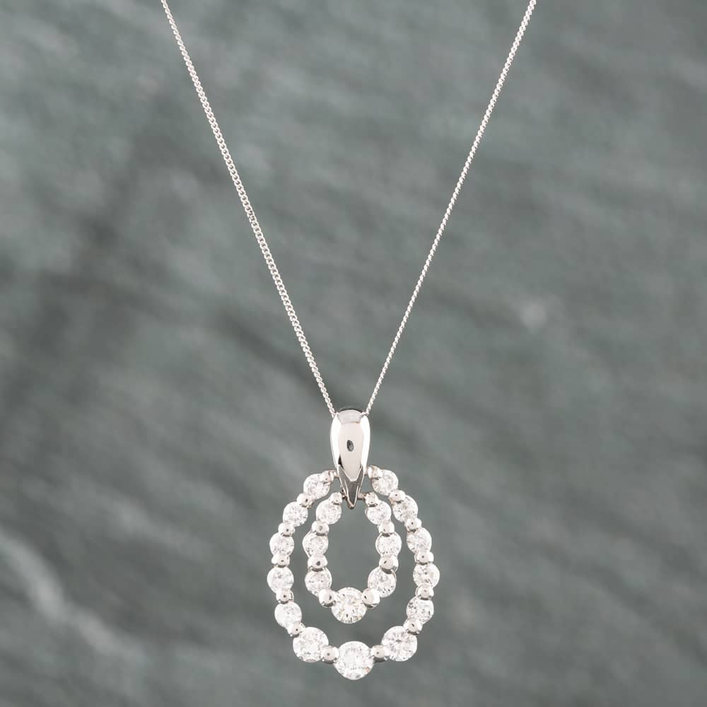 Click to view product details and reviews for Pre Owned Platinum 111ct Brilliant Cut Diamond Oval Two Row Pendant And 18 Inch Curb Chain 43141033. Click to view product details and reviews for Pre Owned Platinum 111ct Brilliant Cut Diamond Oval Two Row Pendant And 18 Inch Curb Chain 43141033.