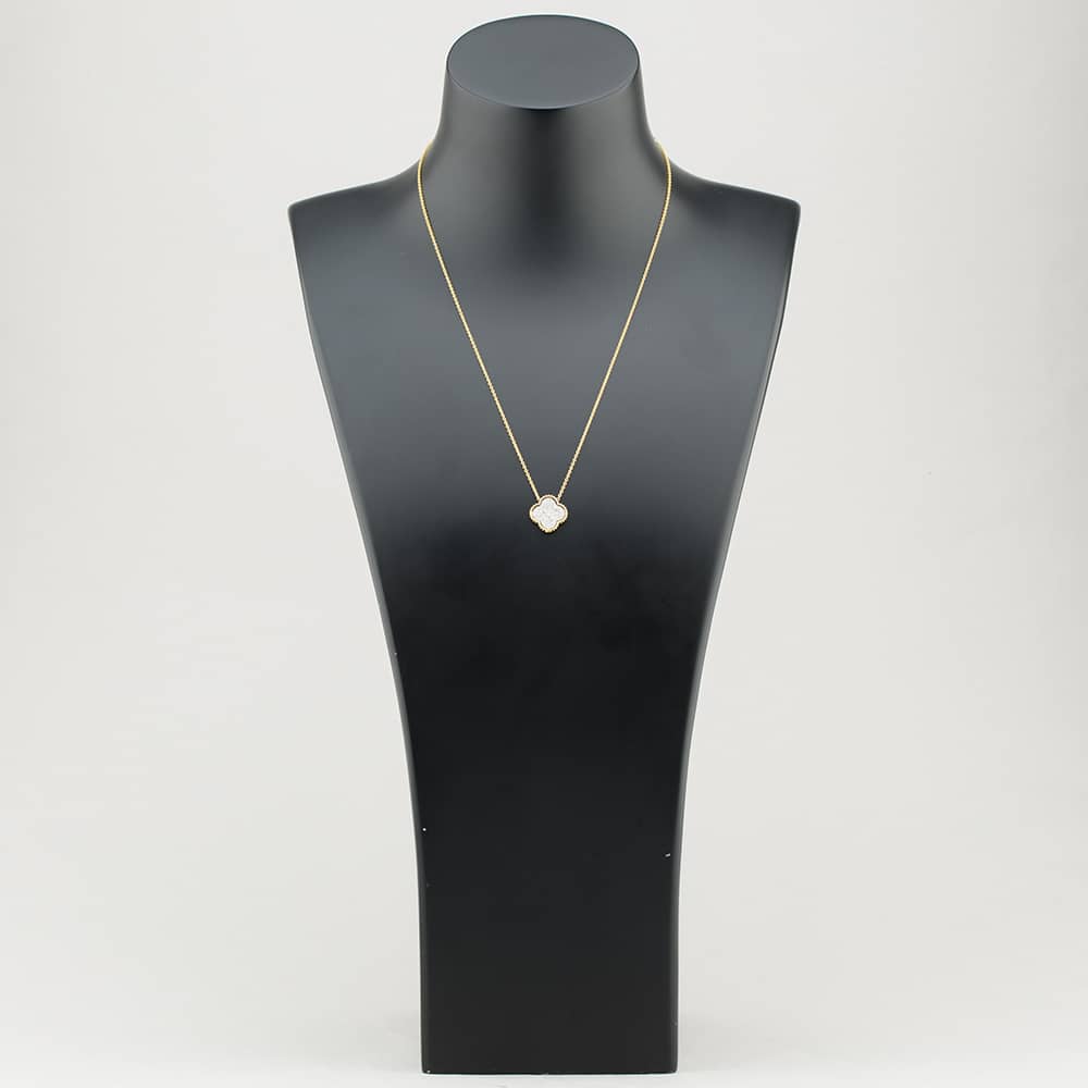 Pre-Owned 14ct Two Colour Gold Brilliant Cut Diamond Pave Pendant & 16-18 Inch Trace Chain 43141173