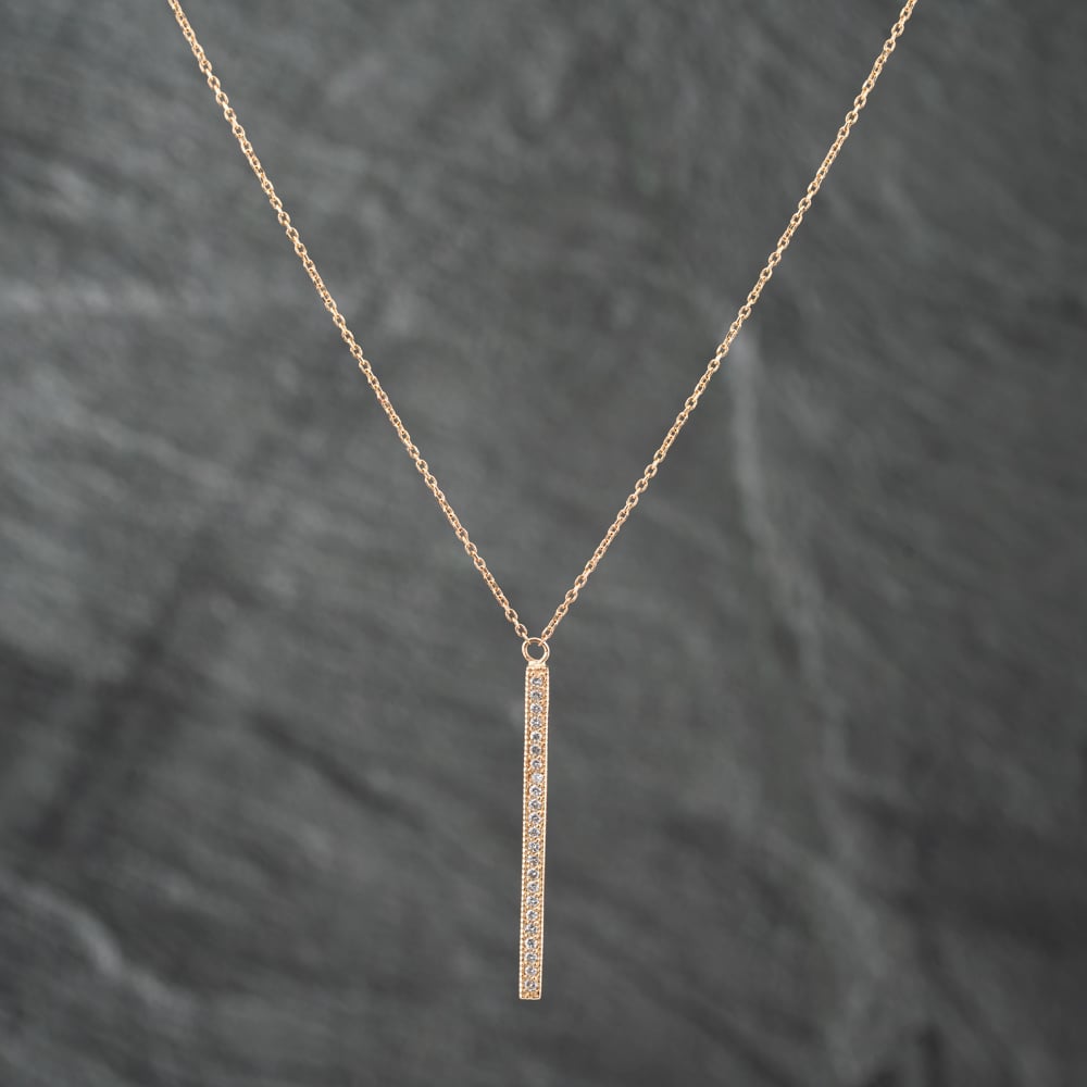 Click to view product details and reviews for Pre Owned 14ct Yellow Gold 020ct Brilliant Cut Diamond Set Stick Pendant And 16 Inch Trace Chain 43141209. Click to view product details and reviews for Pre Owned 14ct Yellow Gold 020ct Brilliant Cut Diamond Set Stick Pendant And 16 Inch Trace Chain 43141209.
