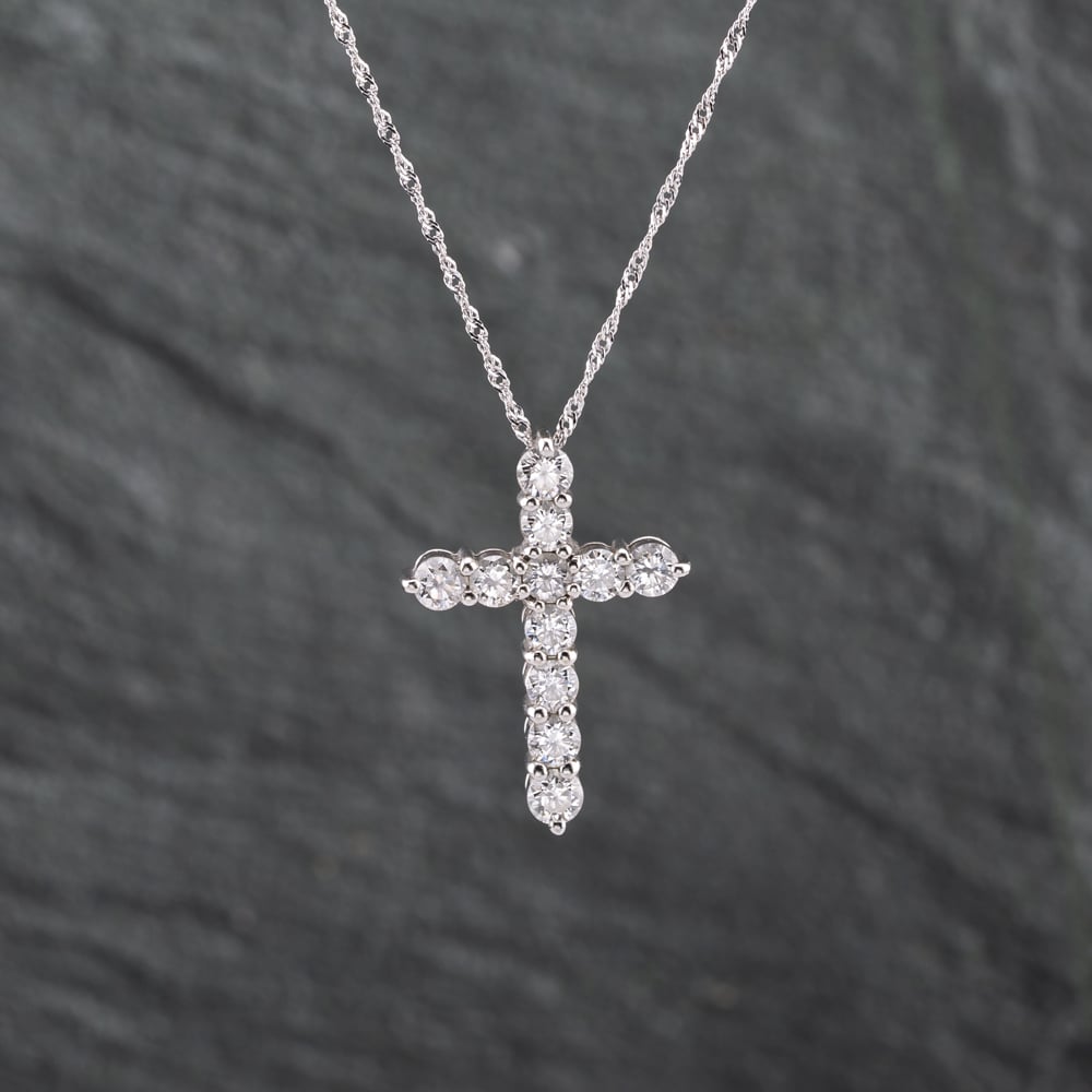 Click to view product details and reviews for Pre Owned Platinum 150ct Brilliant Cut Diamond Cross Pendant And 18 Inch Curb Chain 43141254. Click to view product details and reviews for Pre Owned Platinum 150ct Brilliant Cut Diamond Cross Pendant And 18 Inch Curb Chain 43141254.