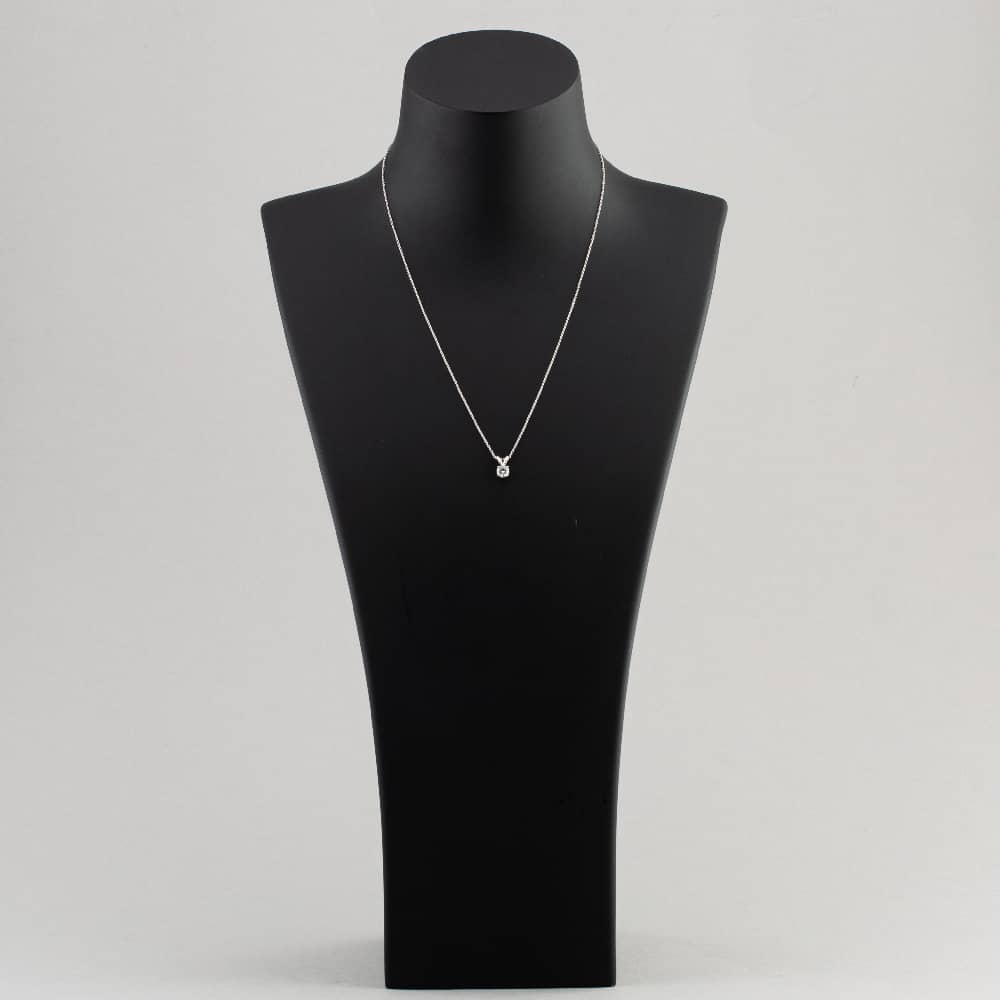 Pre-Owned White Gold 0.50ct Brilliant Cut Diamond Pendant & 18 Inch Trace Chain 4314222