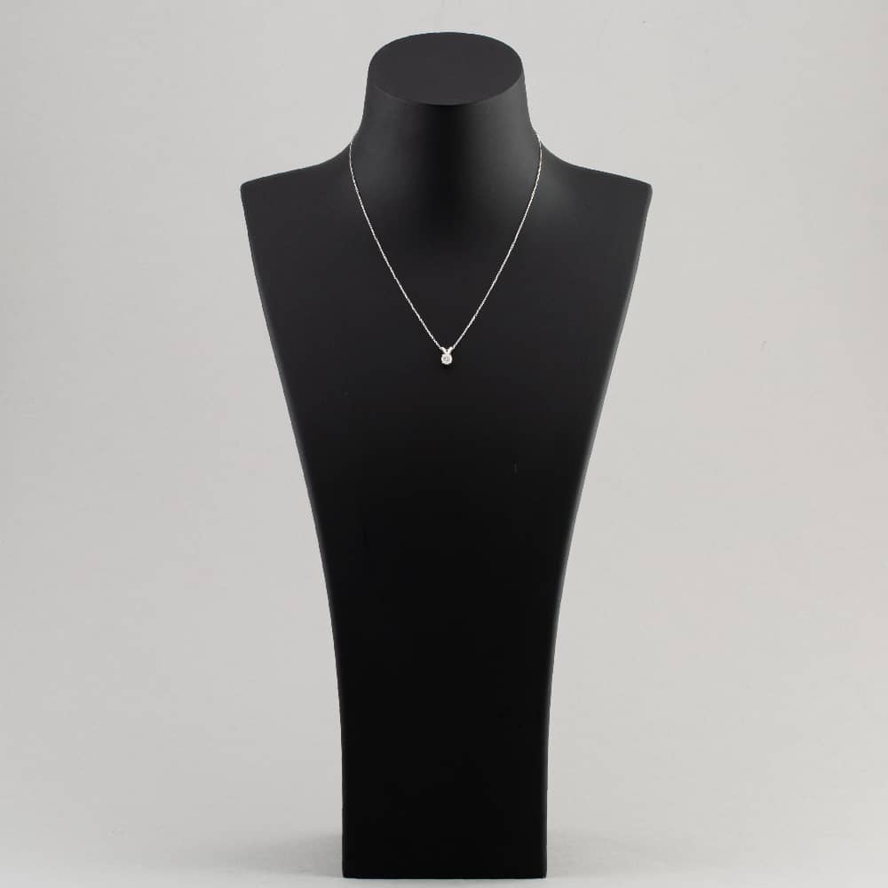 Pre-Owned White Gold 0.50ct Brilliant Cut Diamond Pendant & 18 Inch Trace Chain 4314225