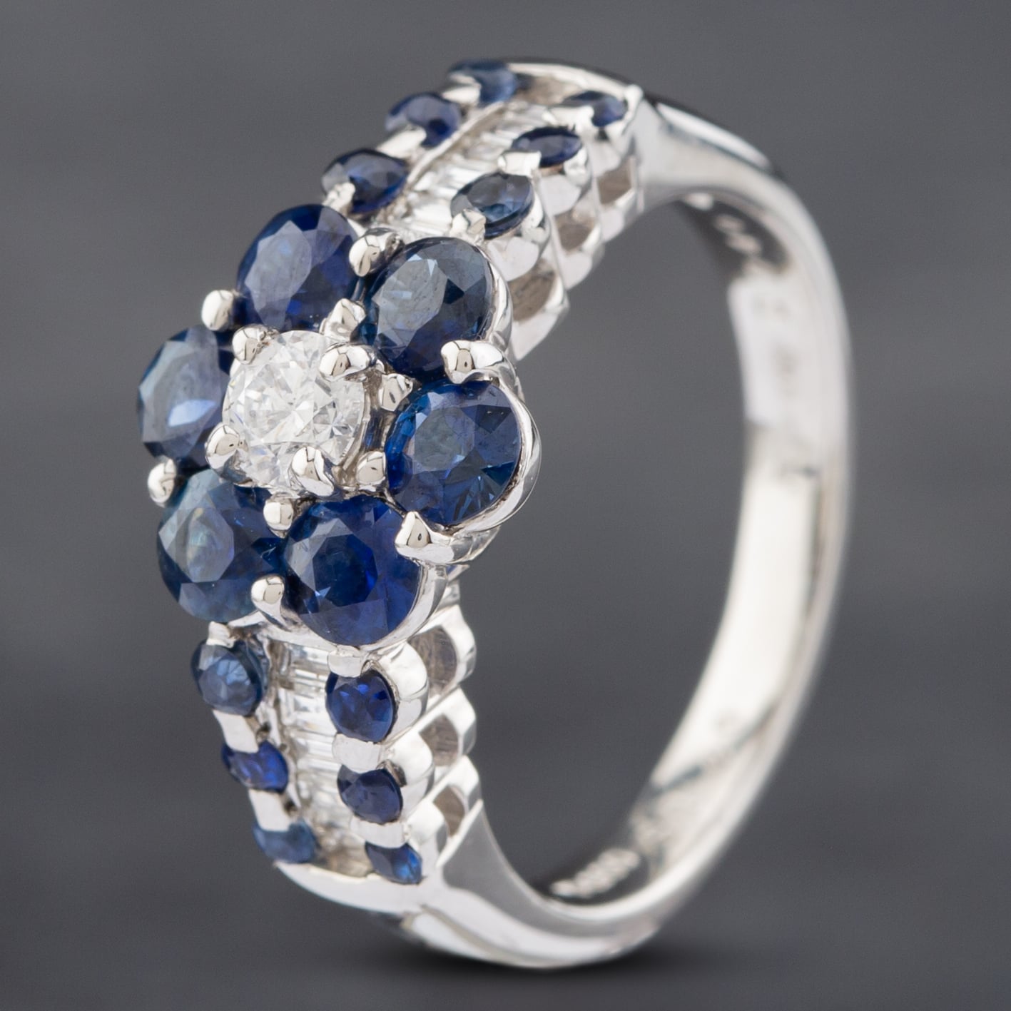 Click to view product details and reviews for Pre Owned Platinum 140ct Sapphire And 040ct Diamond Cluster Ring 43361118. Click to view product details and reviews for Pre Owned Platinum 140ct Sapphire And 040ct Diamond Cluster Ring 43361118.