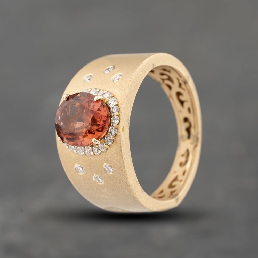 Click to view product details and reviews for Pre Owned 9ct Yellow Gold Tourmaline And 026ct Diamond Frosted Oval Cluster Ring 43461002. Click to view product details and reviews for Pre Owned 9ct Yellow Gold Tourmaline And 026ct Diamond Frosted Oval Cluster Ring 43461002.