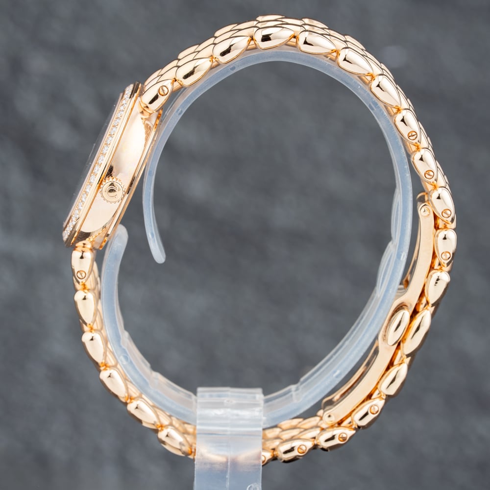 Pre-Owned OMEGA Ladies De Ville Prestige 18ct Rose Gold Bracelet Watch 42455276055004
