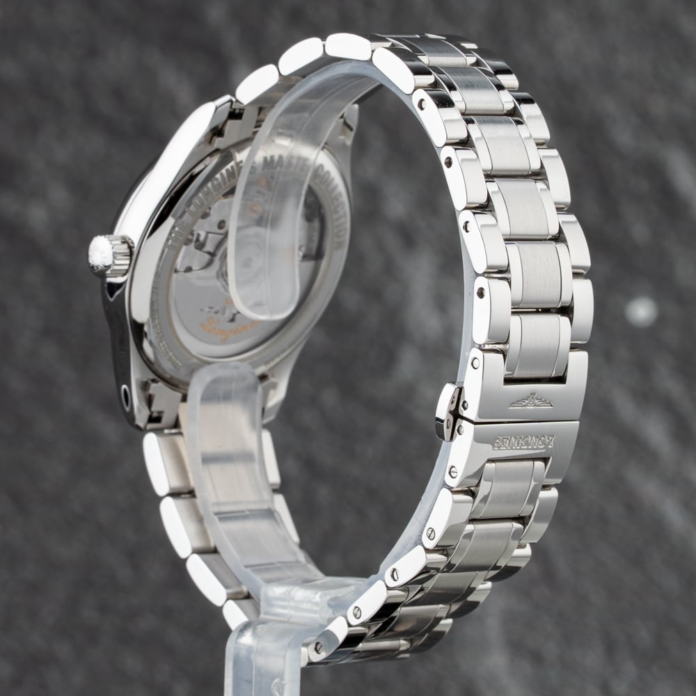 Pre-Owned Longines Ladies Master Collection Blue Dial Silver Bracelet Watch L23574976