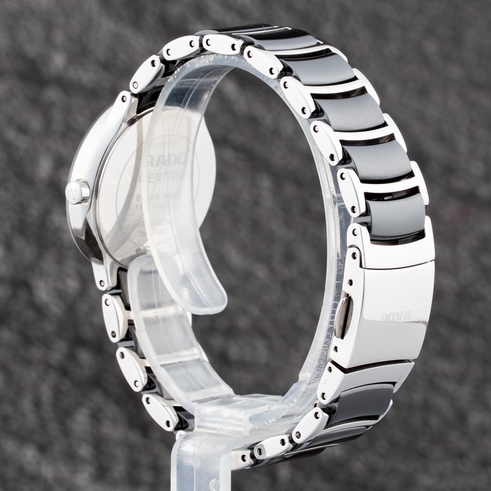 Pre-Owned Rado Ladies Centrix Black Bracelet Watch R30935712
