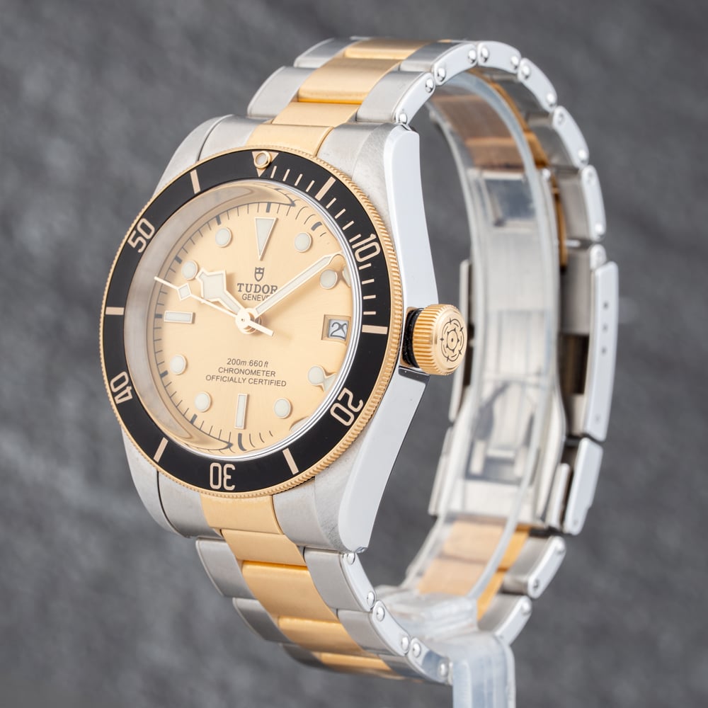Pre-Owned Tudor Mens Black Bay S&G Bracelet Watch M79733N-0004