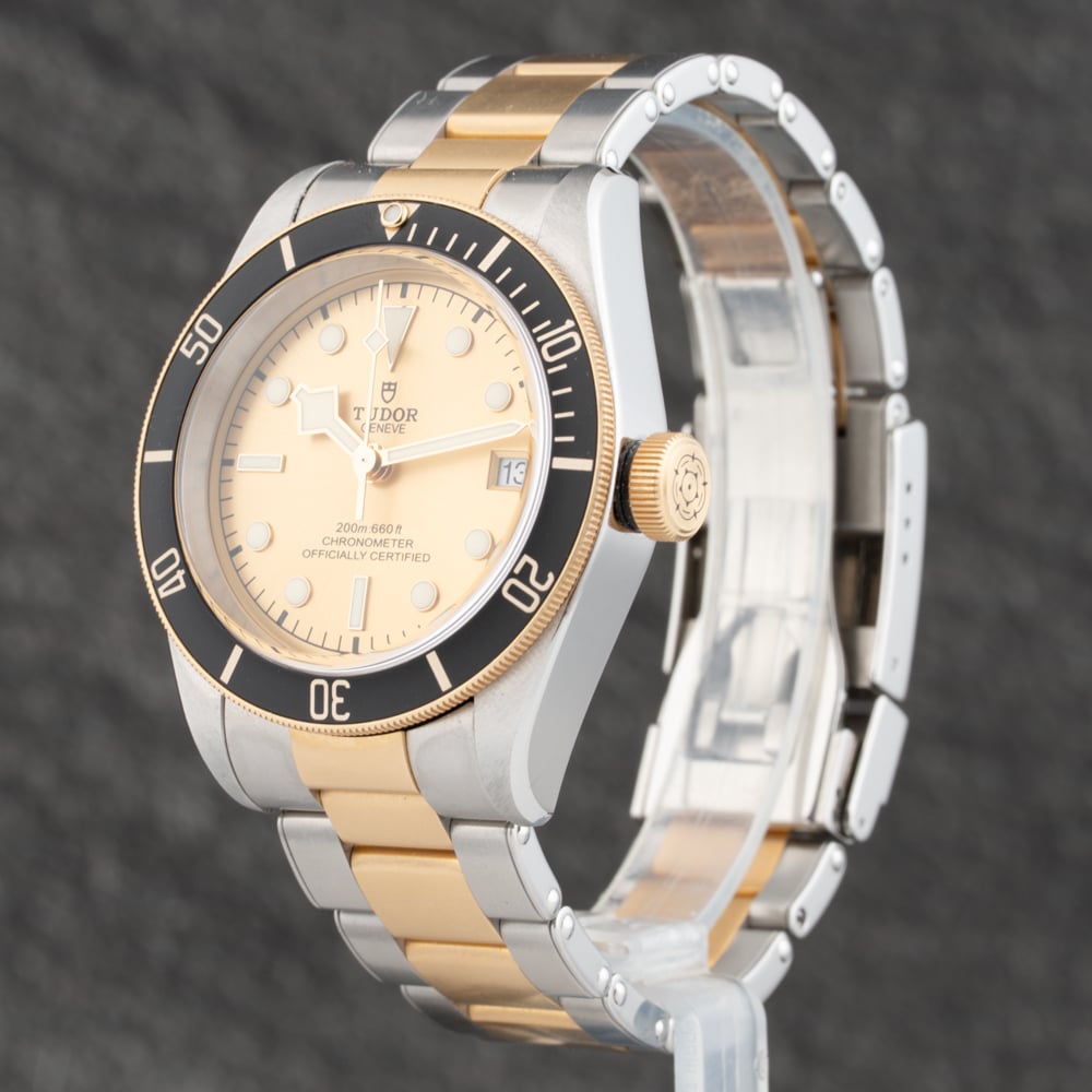 Pre-Owned Tudor Mens Black Bay S&G Bracelet Watch 79733N