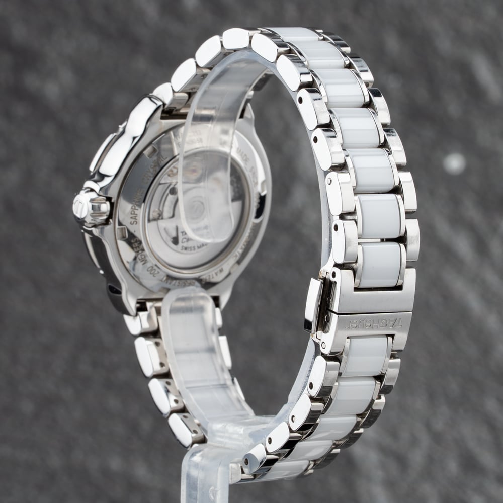 Pre-Owned TAG Heuer Ladies Formula 1 White Dial Silver Bracelet Watch WAU2213