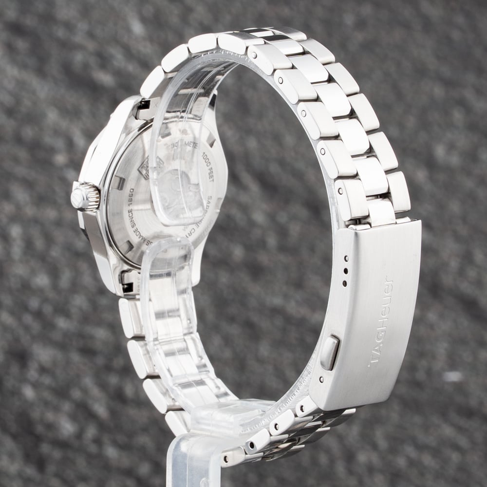 Pre-Owned TAG Heuer Ladies Aquaracer Silver Dial Silver Bracelet Watch WAF1414