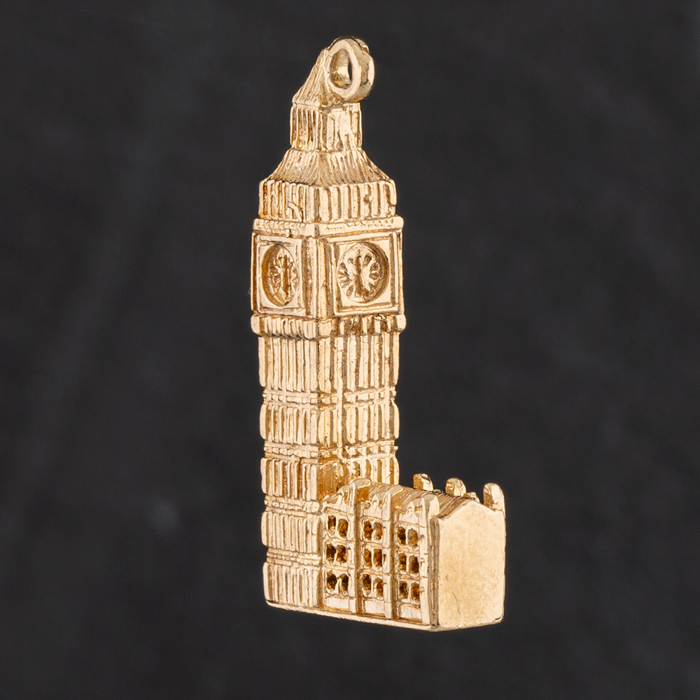 Product photograph of Pre-owned 9ct Yellow Gold Houses Of Parliament Charm 4552003 from The Jewel Hut